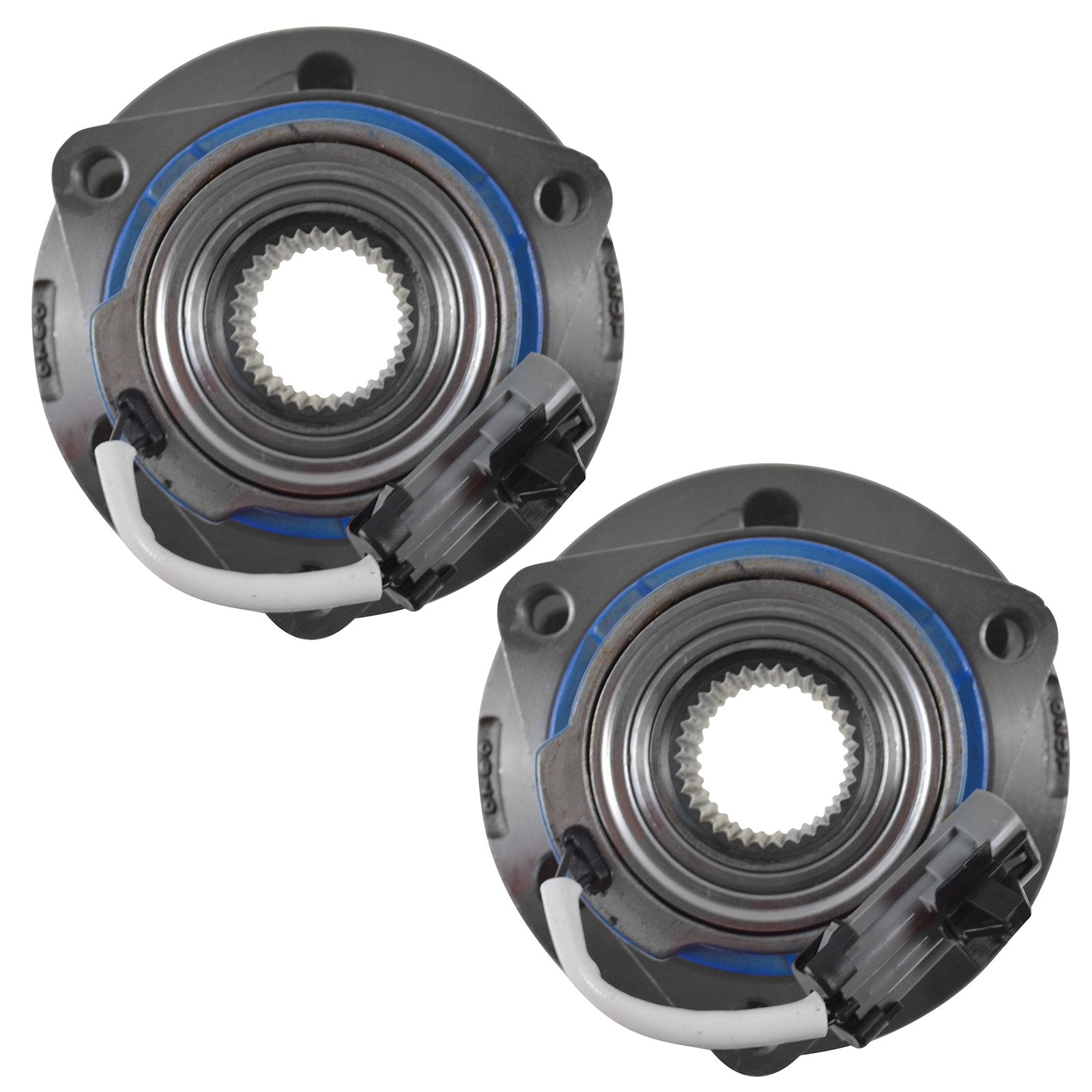 Trq Front Rear Wheel Hub Bearings Assembly Set Compatible With 2006-2007 Buick Terraza 2006-2008 Chevrolet Uplander 2006 Pontiac