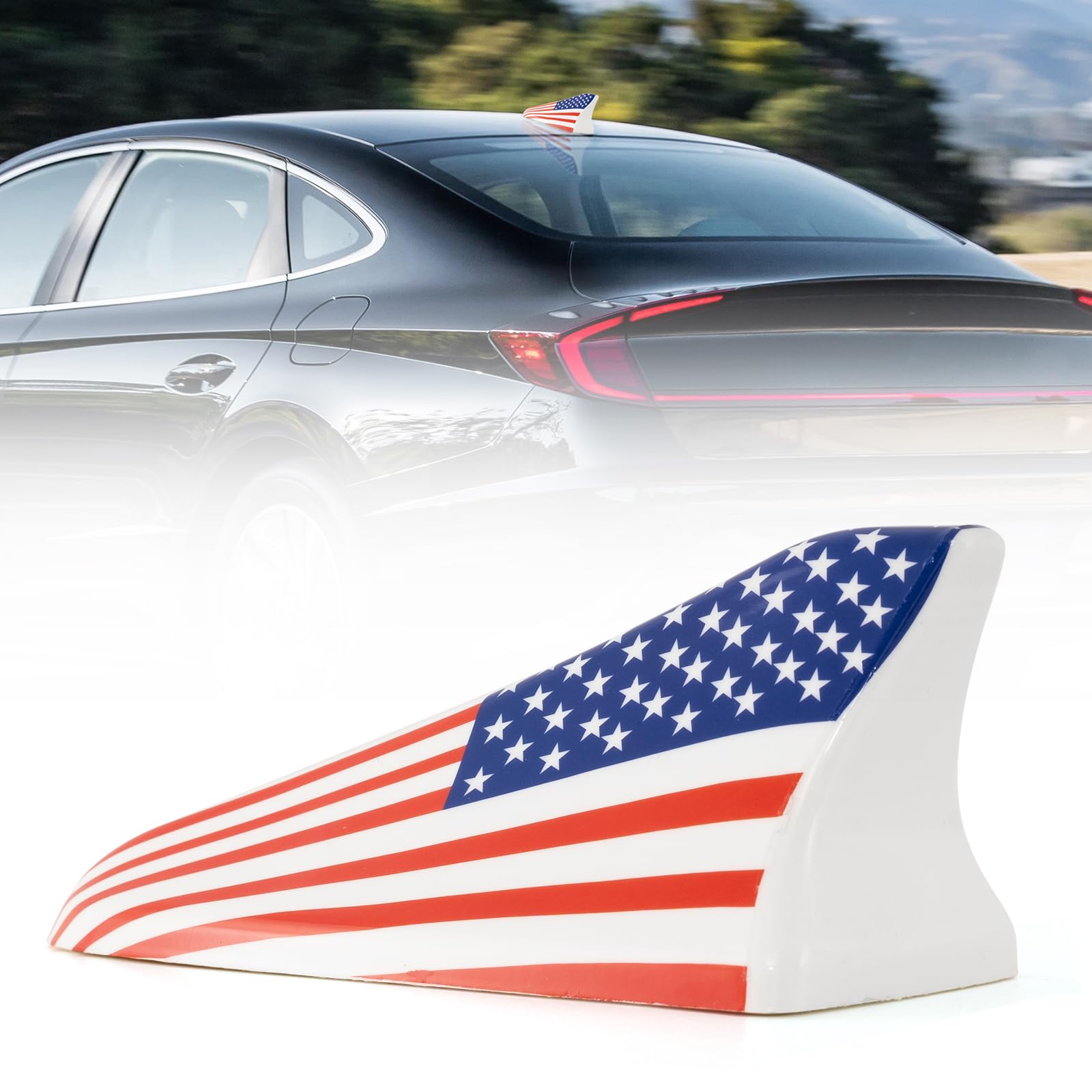 Amsprac Shark Fin Antenna Cover, Car Roof Antenna Caps Fit For Kia Optima 2014-2020,Hyundai Sonata 2015-2019,Genesis Sedan G80 2