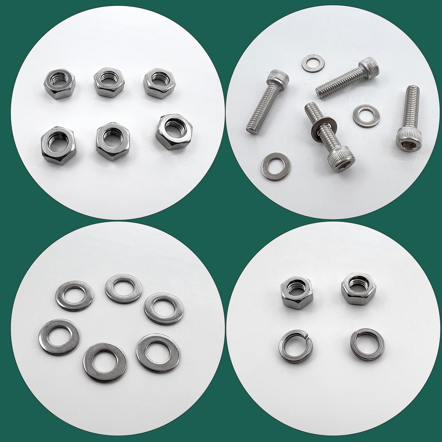 BIGLKNM Polished Bolt Screw Kit Compatible for Yamaha 1988-2006 Blaster 200 YFS200, 54pcs (7Pack) Motorcycle 304 Stainless Steel