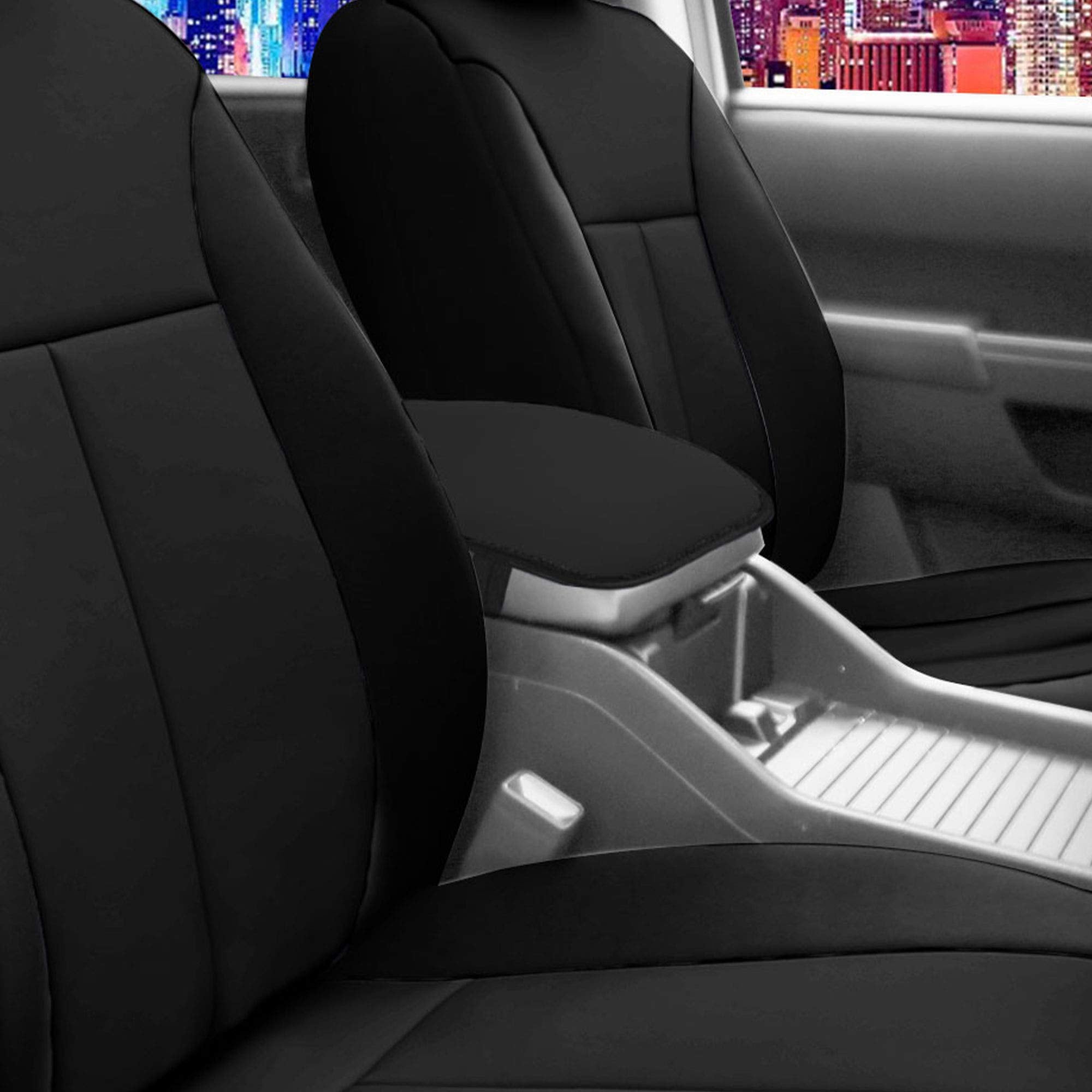 FH Group Water-Resistant Neosupreme Center Console Armrest Cushion Cover Protector with Gift- Universal Fit for Cars Trucks and