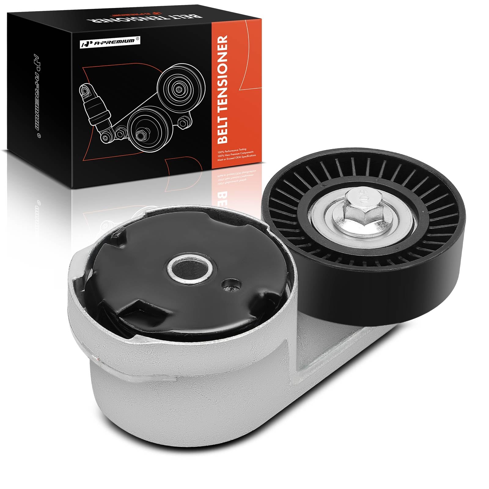 A-Premium Belt Tensioner Assembly With Pulley Compatible With Chrysler Town & Country 2011-2016 & Dodge Challenger, Charger, Durango, Grand Caravan, Journey & Jeep Grand Cherokee & Ram 1500, C/V
