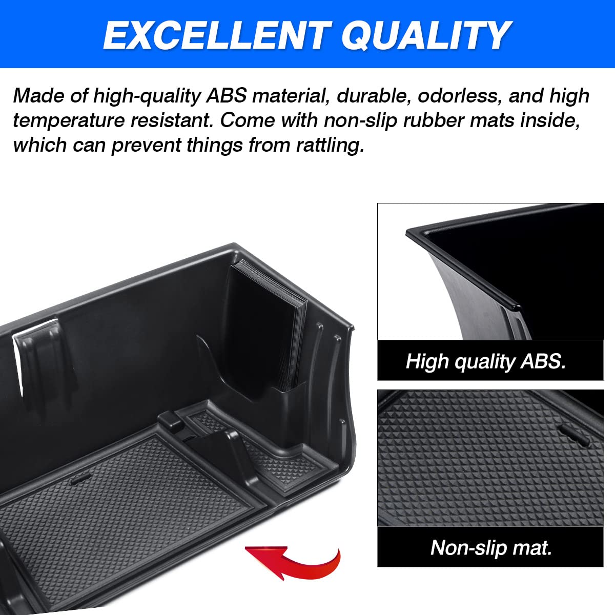 Karltys Center Console Organizer Tray For Land Rover Defender Accessories 90 110 130 2020-2025 Accessories, Durable Abs Middle C