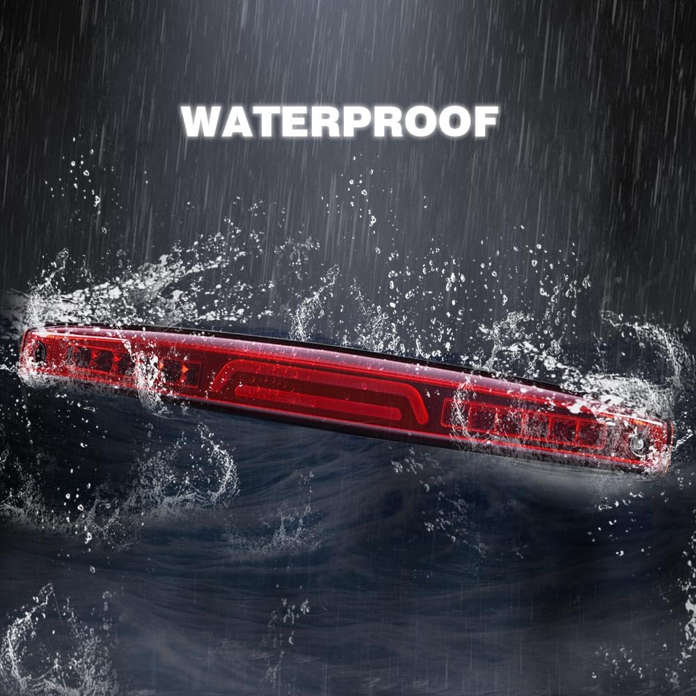 Grand Orange Led Rear Third Brake Lights Lamp Compatible With Dodge Ram 2500 3500 Truck 2003-2006 2004 2005 Red Lens