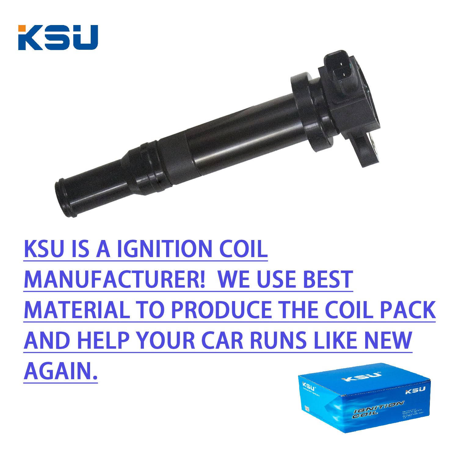 Ksu Coil Pack Compatible With Kia Optima 2.7L V6 2006 2007 2008 2009 2010