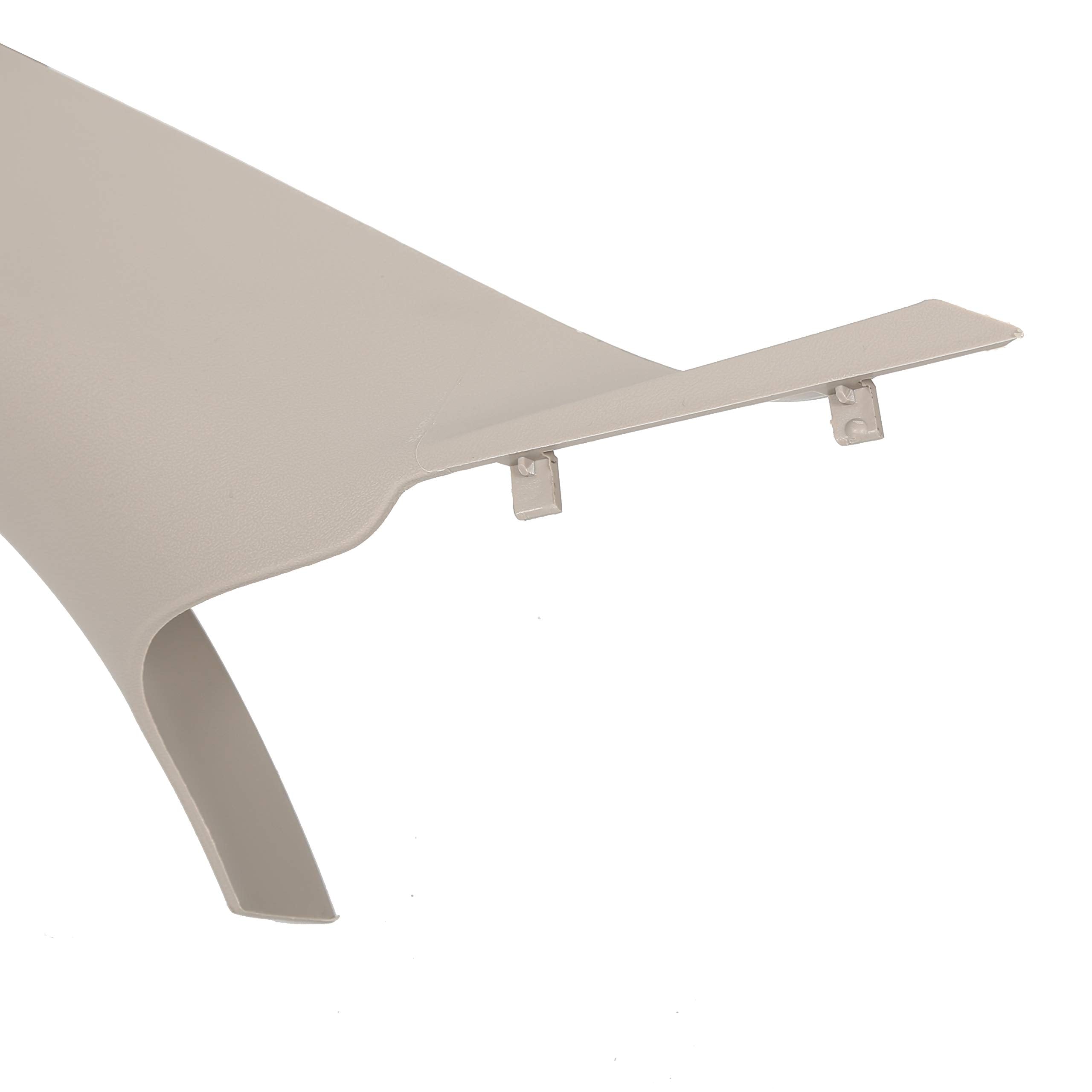 HECASA A Pillar Grab Handle Trim for 2002-2010 Dodge Ram 1500/2500/3500, Left, Gray, Plastic, Model 1TE75BD1
