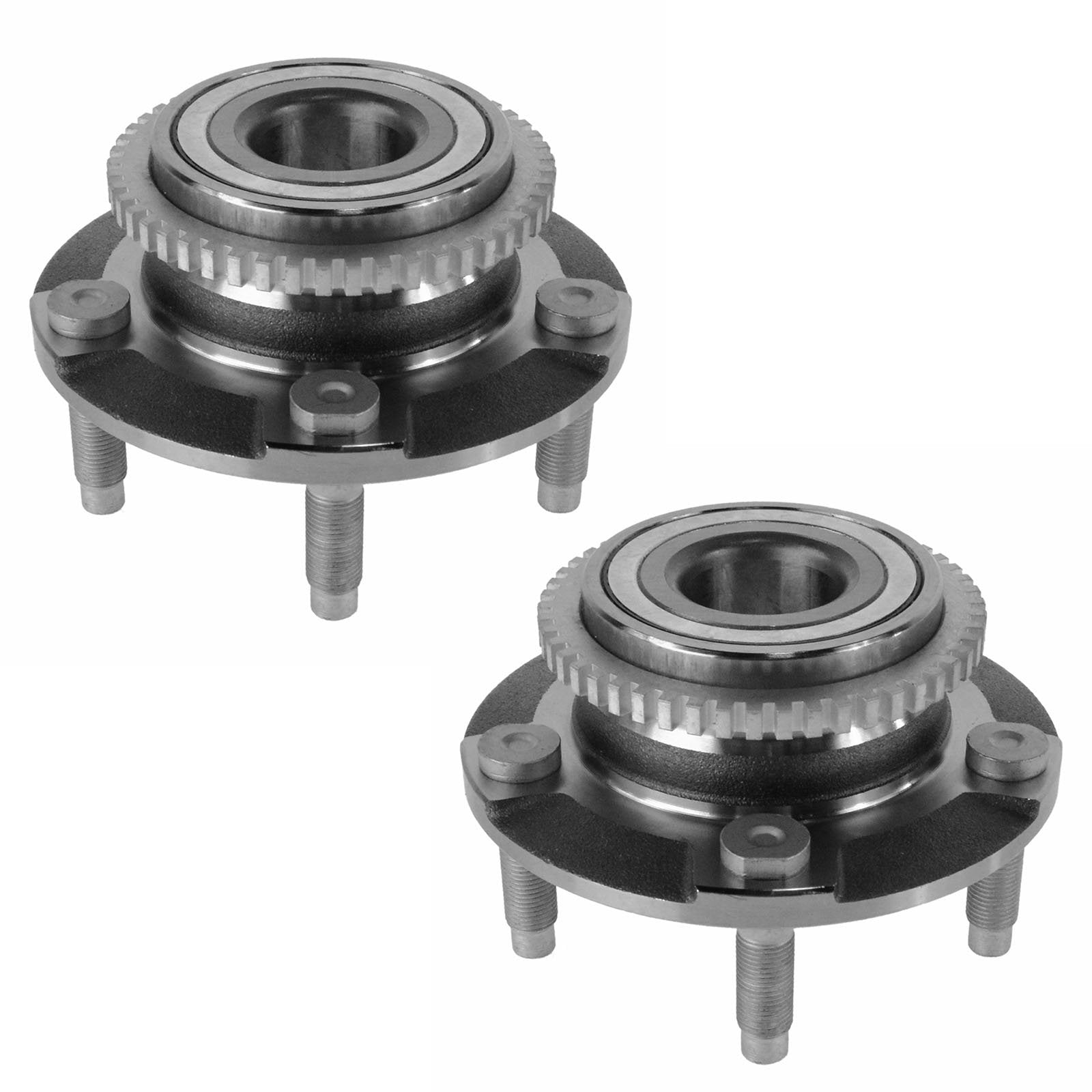 Trq Front Wheel Hub Bearings Assembly Set Compatible With 1994-2004 Ford Mustang
