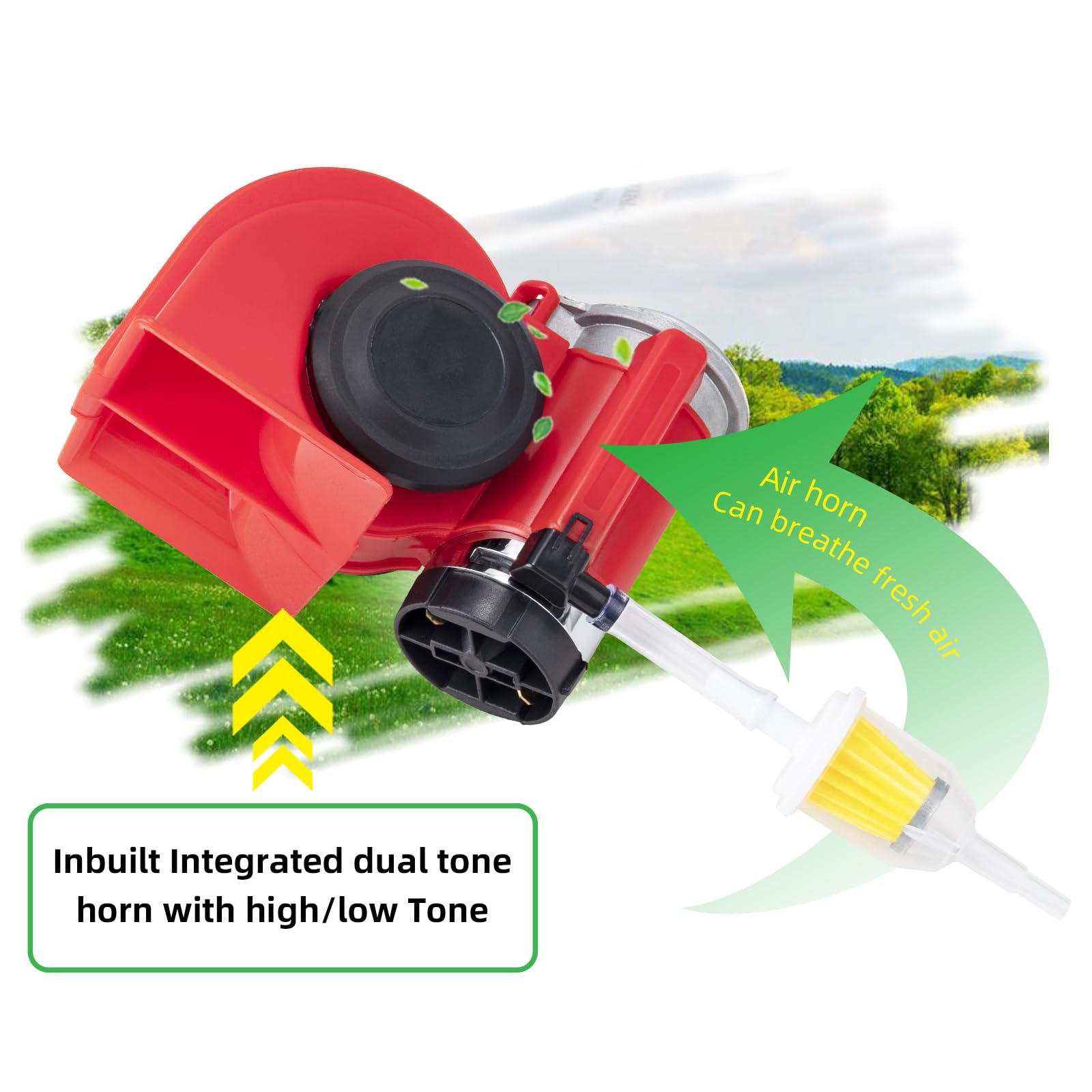 Farbin Compact Air Horn With Compressor Electric Car Horn 12V 150Db Super Loud Train Horns Kit For Trucks