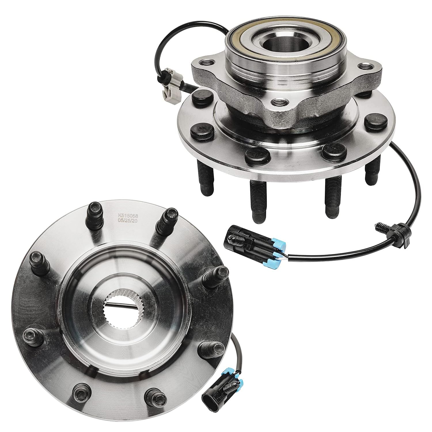 Detroit Axle - 4Wd Front Wheel Bearing Hubs For Silverado Sierra 2500 Hd 3500 Chevy Avalanche Suburban Gmc Yukon Xl 2500 Hummer