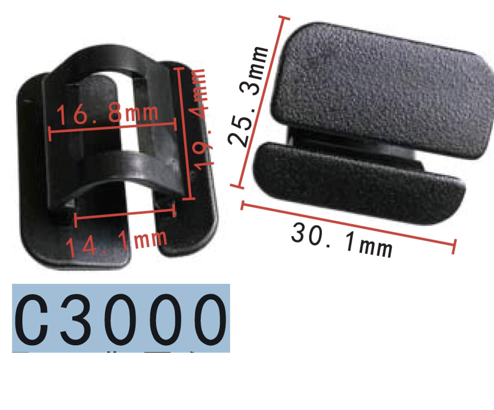 Autobahn88 Retainer Clip For Hood Insulation, Compatible With Volvo (Oem: 9182822) (Pack Of 20)