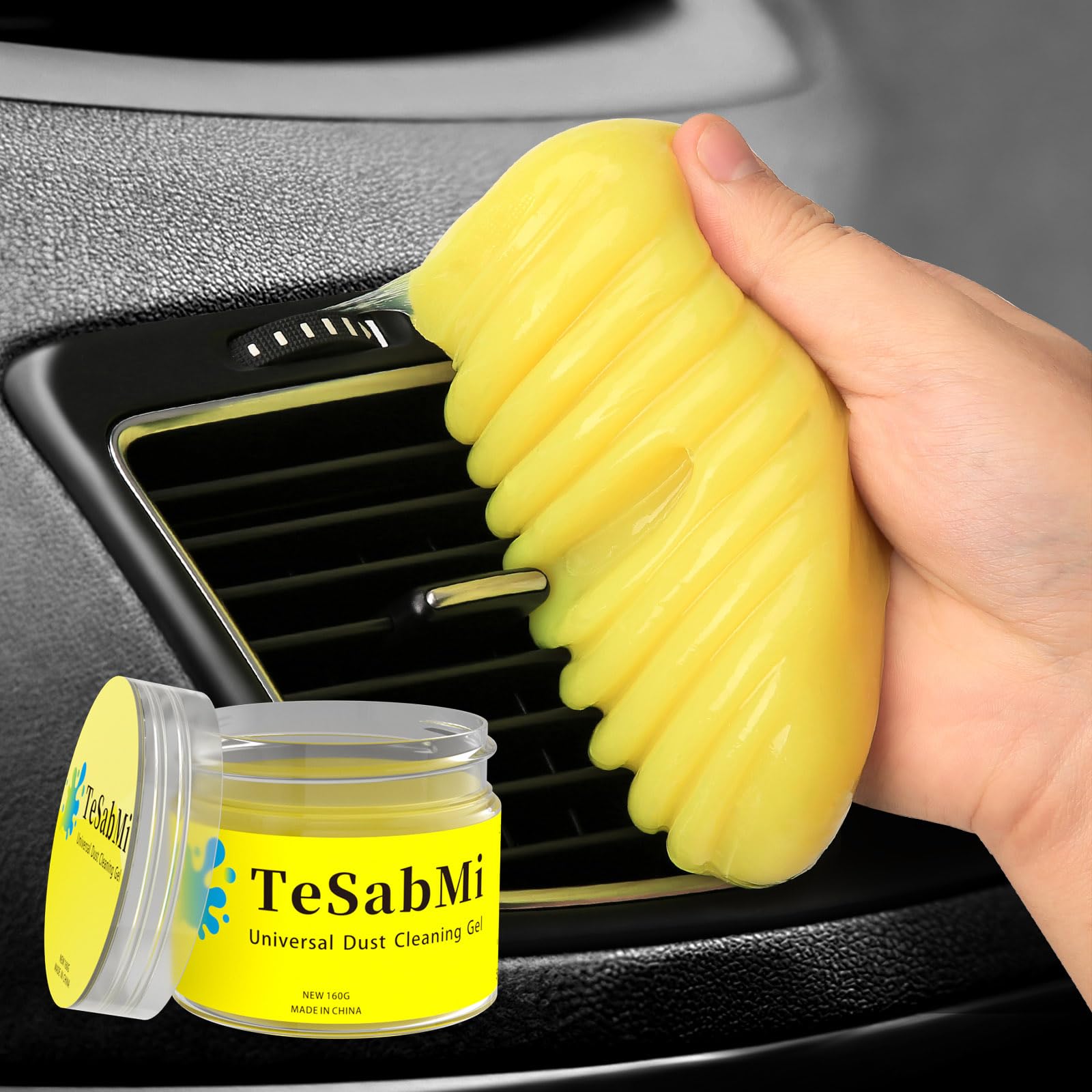 Tesabmi Car Cleaning Gel Cleaning Putty Interior Cleaner Auto Detailing Tools Cleaning Slime Clean Kit Supplies Car Accessories