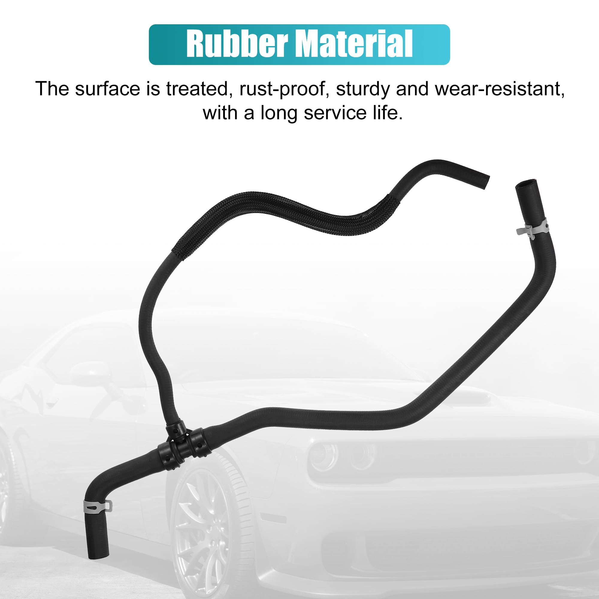 X Autohaux Hvac Heater Hose For Chrysler 300 2011-2020 For Dodge Challenger 2011-2021 For Dodge Charger 2011-2021 Heater Supply Hose Replace No.55038163Ai/55038163Ae