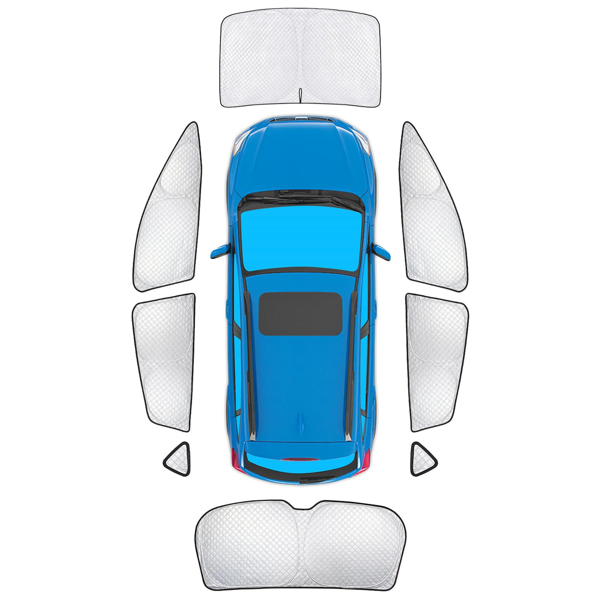 Kmf Windshield Sun Shade Replacement For Subaru Crosstrek Accessories 2024, Side Window Sun Shade Cover Sun Visor Shield Cover,