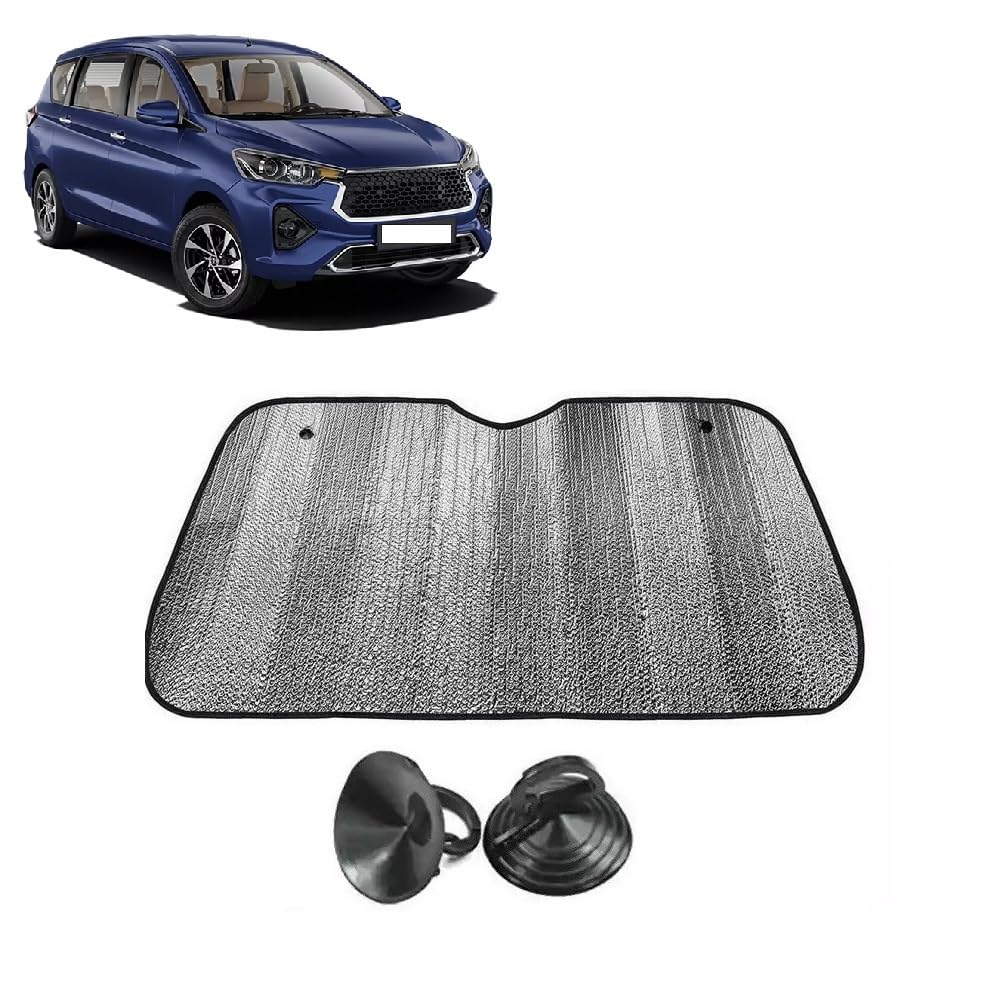 Car Windshield Sun Shade UV Rays Protector Silver Sunshade Solar Reflective Suitable for Innova Rumion