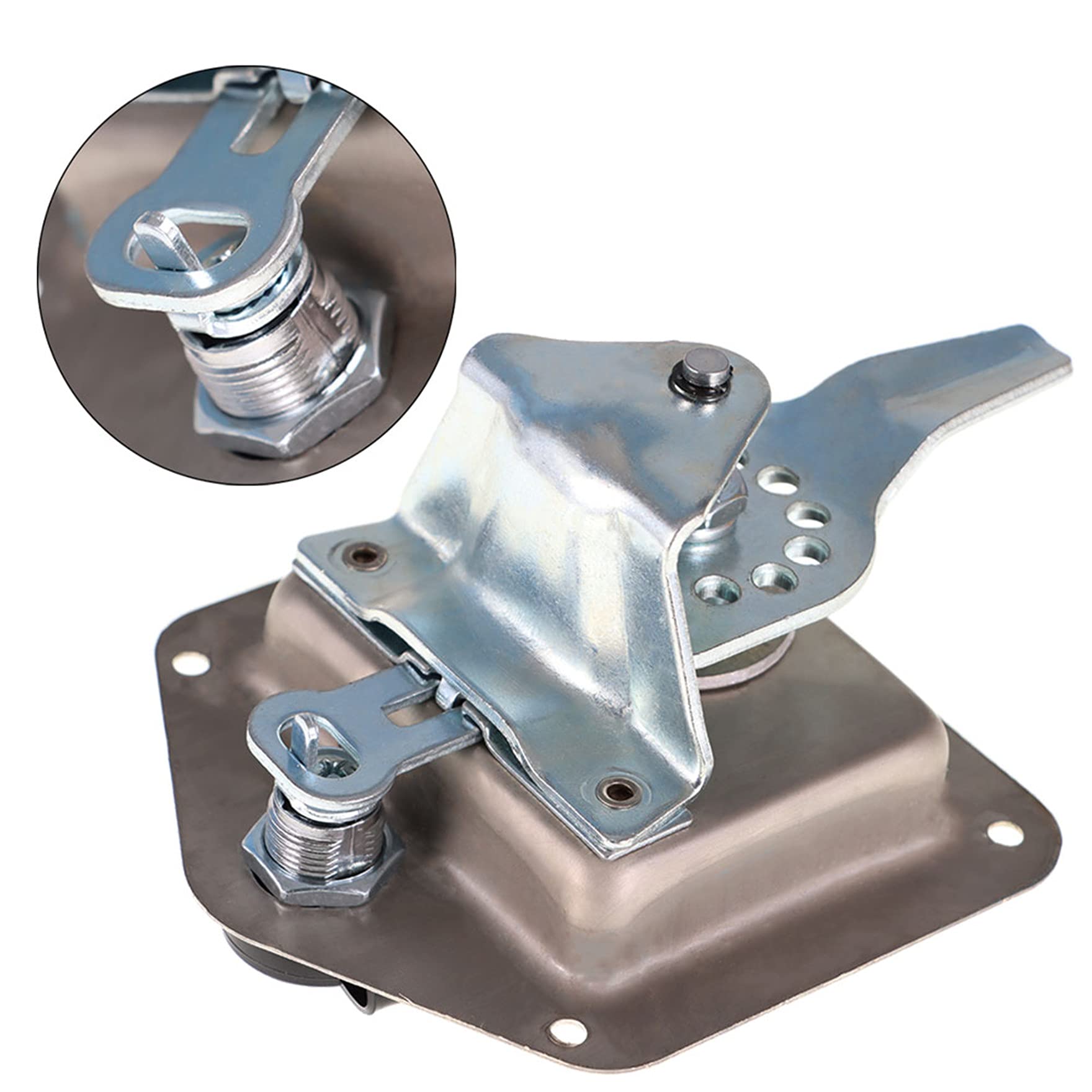 2 Trailer Door Latch T-Handle Locking Stainless Steel Folding T Handle Latch For Camper Rv Truck Trailer Toolbox With Gasket And