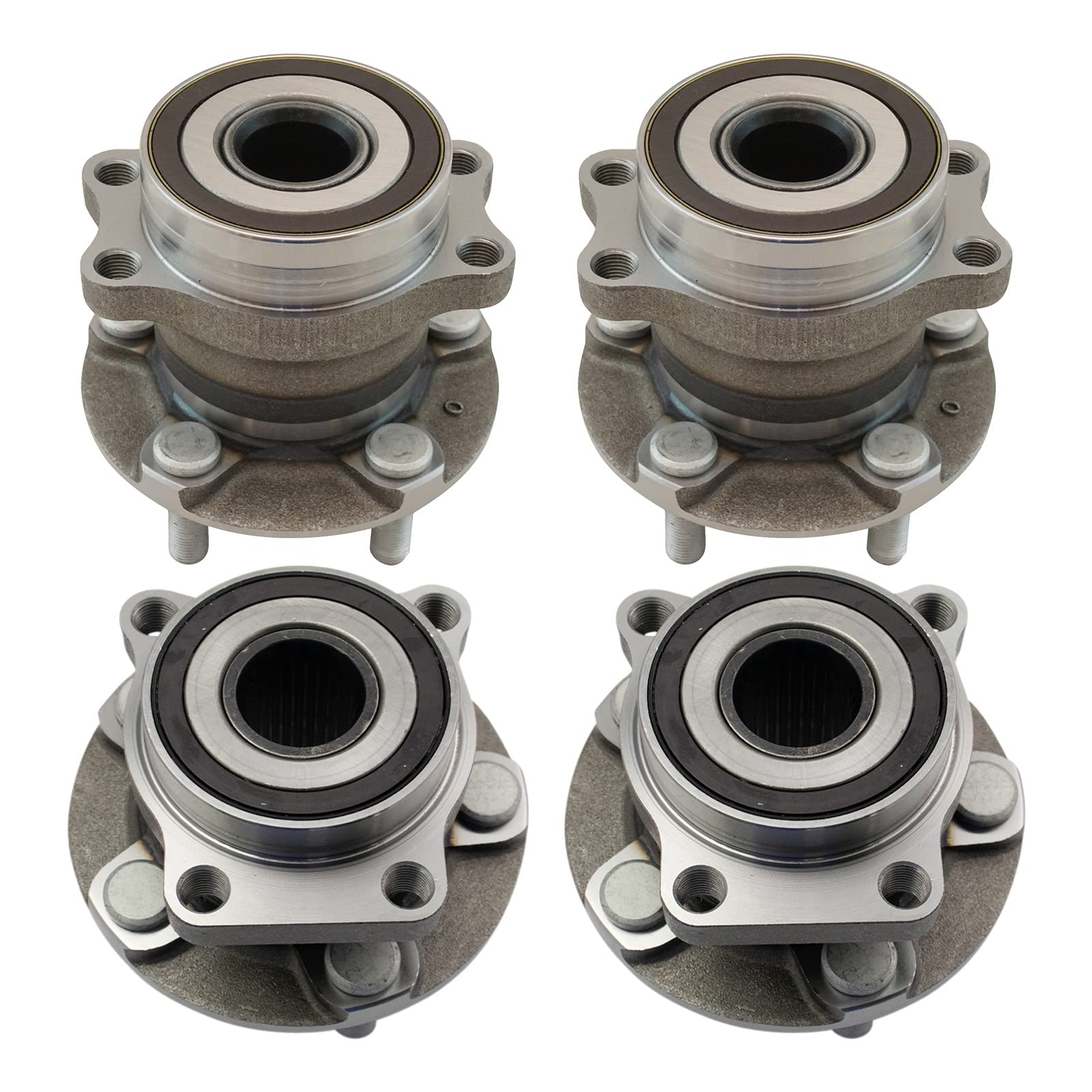 Trq Wheel Hub Bearings Assembly Set Compatible With 2016-2023 Subaru Crosstrek 2014-2018 Forester 2014-2021 Impreza 2014-2015 Xv