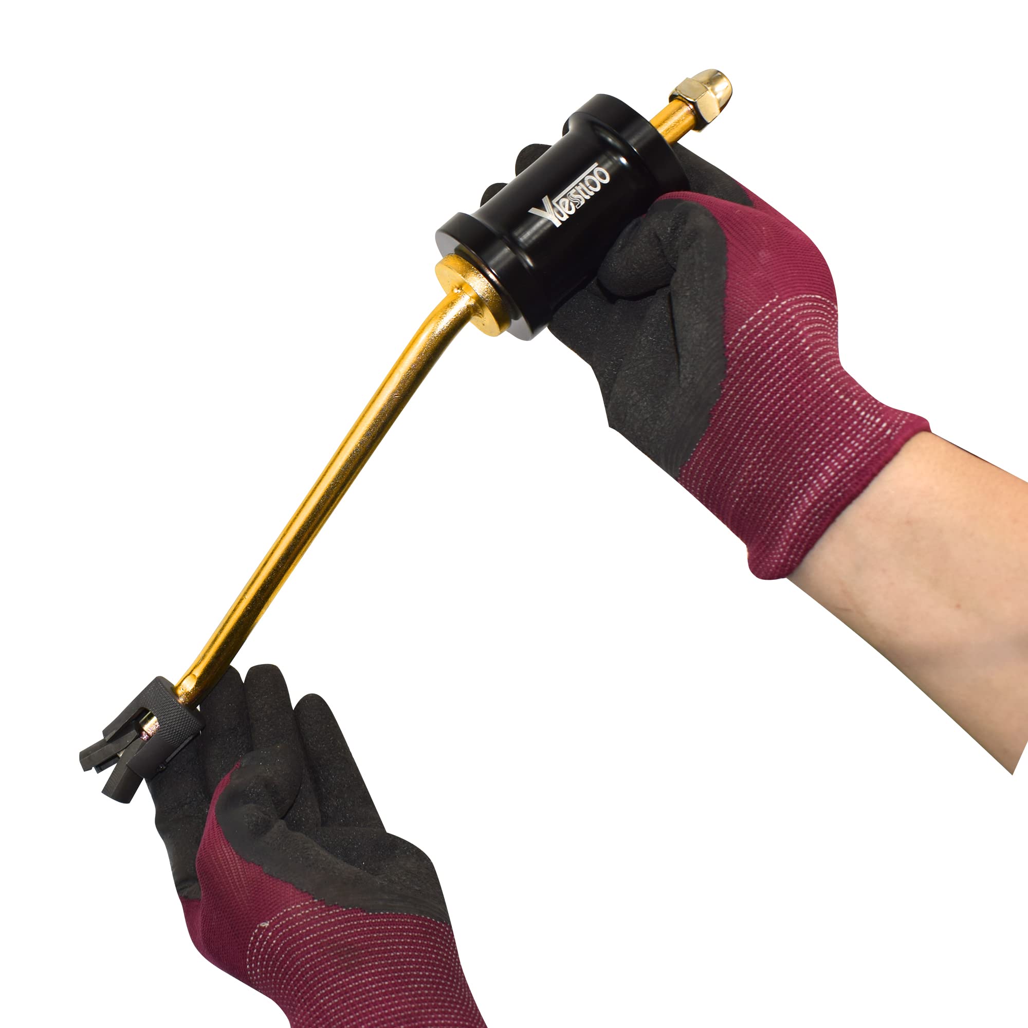 Yuesstloo Fuel Injector Remover Tool, Compatible with Land Rover 5.0 Jaguar 3.0, Replace 310-197, with Gloves