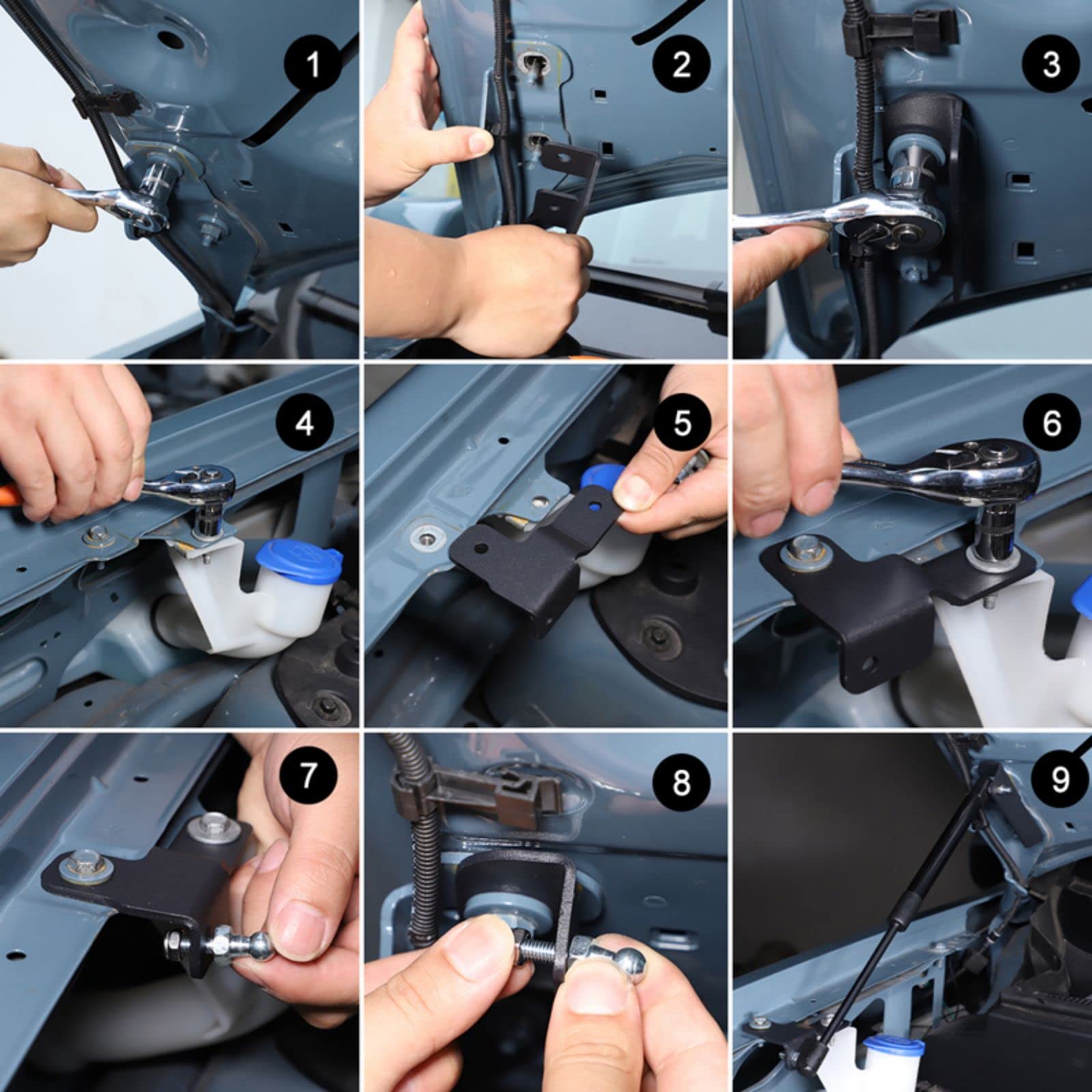 Front Bonnet Hood Lift Support Struts Gas Spring Shock For Ford Maverick 2022 2023 2024, Car Accessories