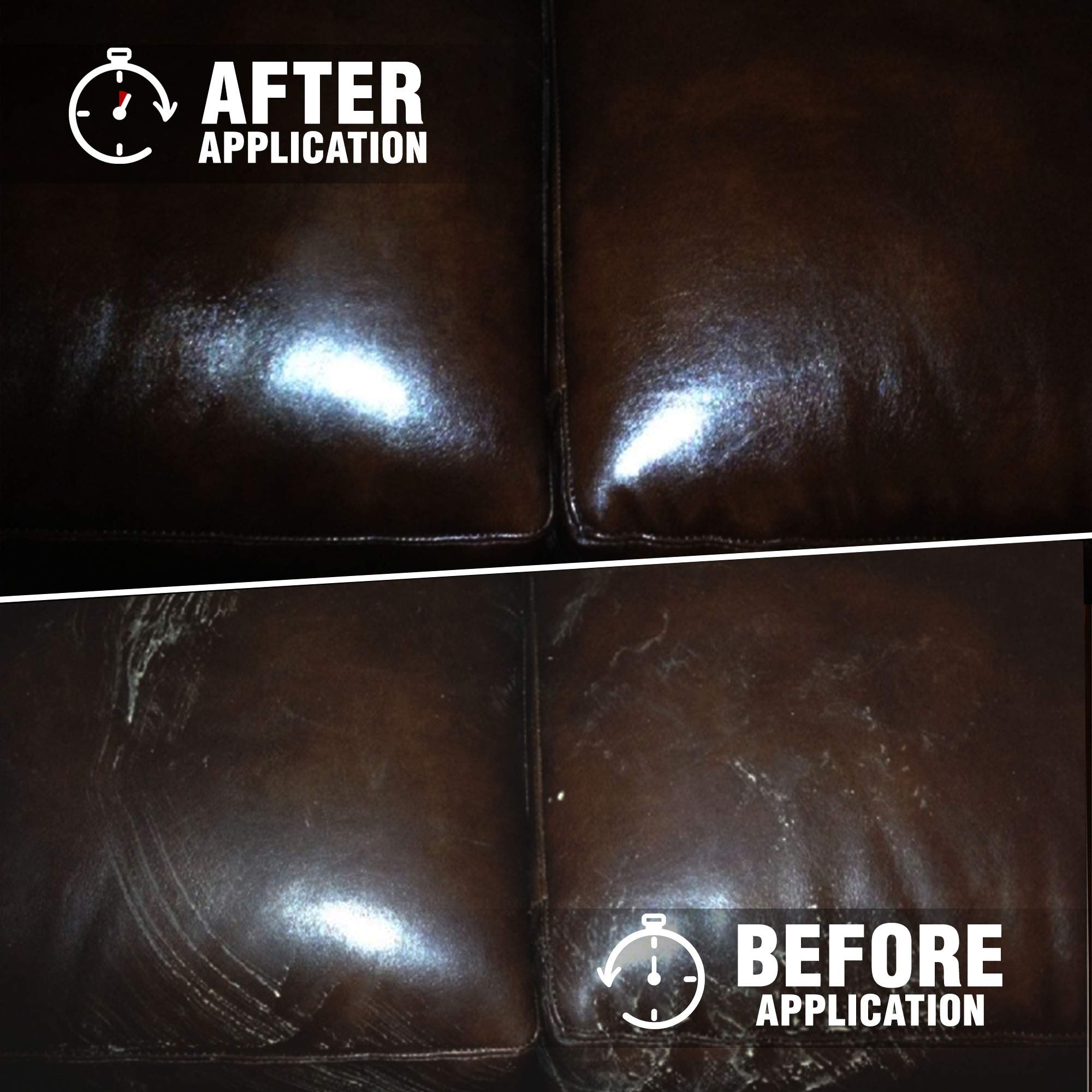 Milsek Leather & Vinyl Cleaner - 12 Fl Oz Conditioner for Furniture, Shoes, Bags - Mandarine, Model 67702