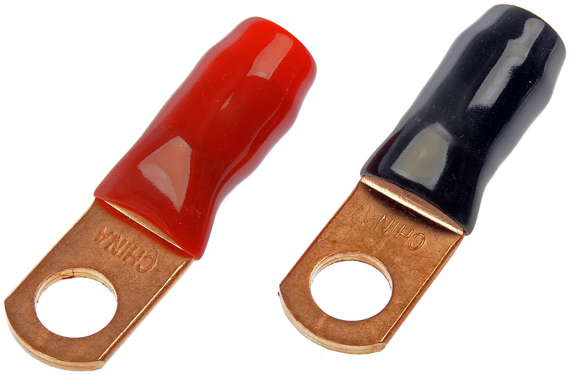 Dorman 86184 2 Gauge 3/8 In. Copper Ring Lugs With Insulation, 2 Pack Universal Fit