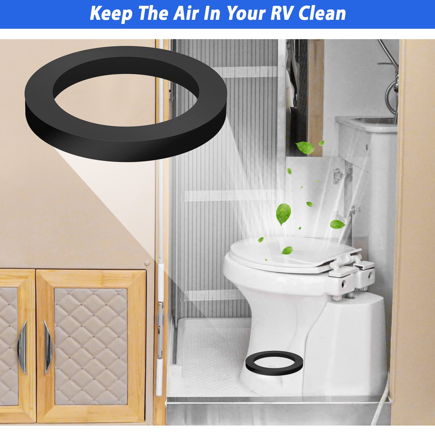 Rv Toilet Seal Replacement For Dometic 300/310/320 Toilet, Rv Toilet Gasket Parts Flange Seal Kit