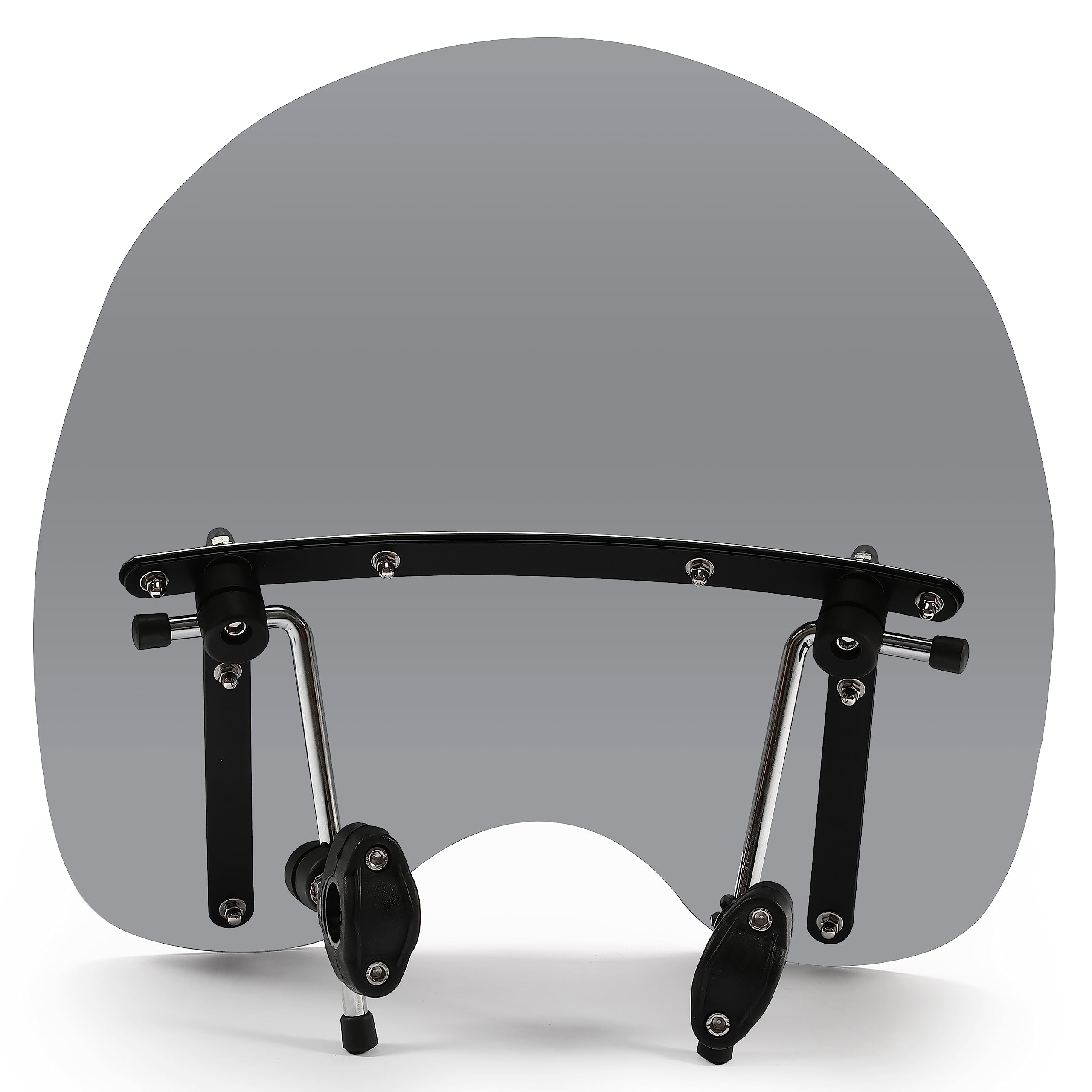 Ego Bike Smoke 18*16 Tinted Windshield Windscreen Compatible With Kawasaki Yamaha Honda Suzuki Harley Motorcycle