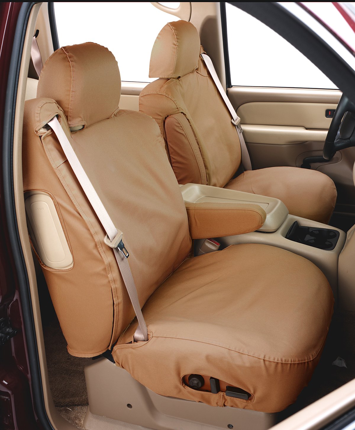 Covercraft Seatsaver Front Row Polycotton Tan Tan Ss2299Pctn