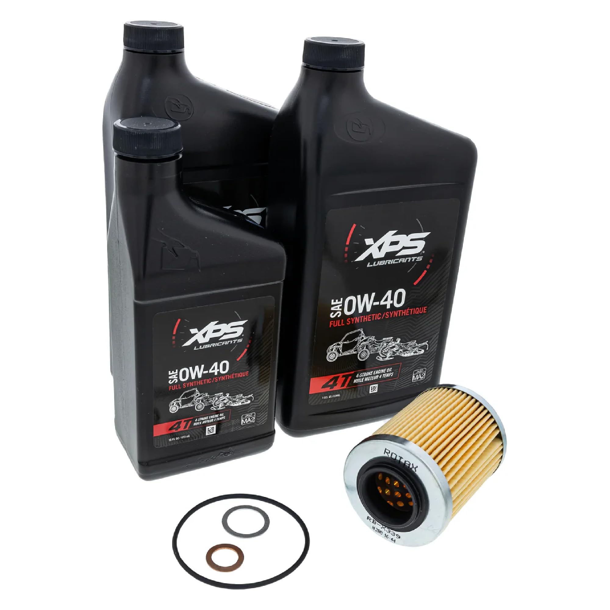 Can-Am New OEM 4T 0W-40 Synthetic Blend Oil Change Kit Rotax 500 V-Twin, 9779259