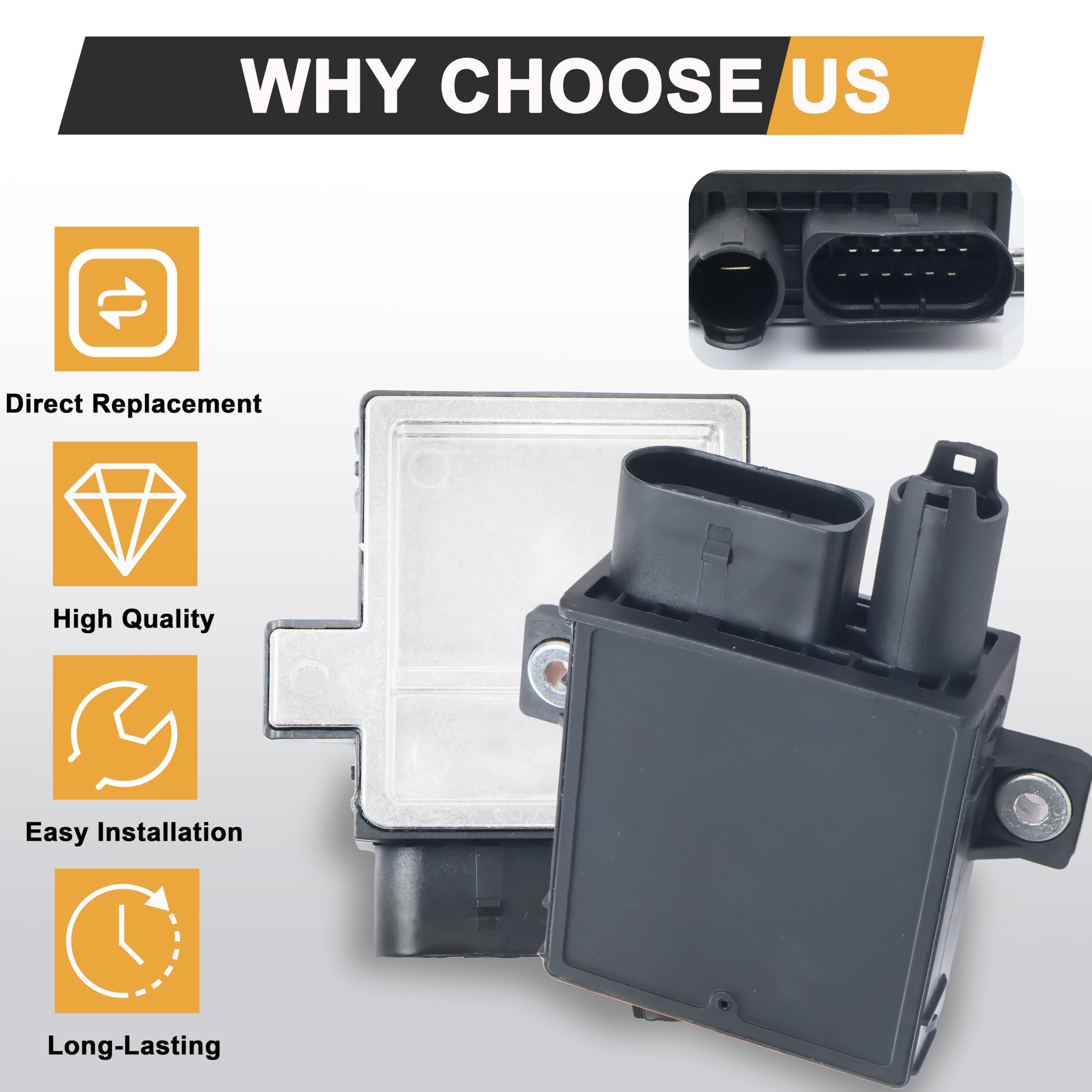 RY-1556 Diesel Glow Plug Controller Fit for Chevrolet Silverado 2500/3500 2001-2005, for GMC Sierra 2500/3500 2001-2005, for Cad