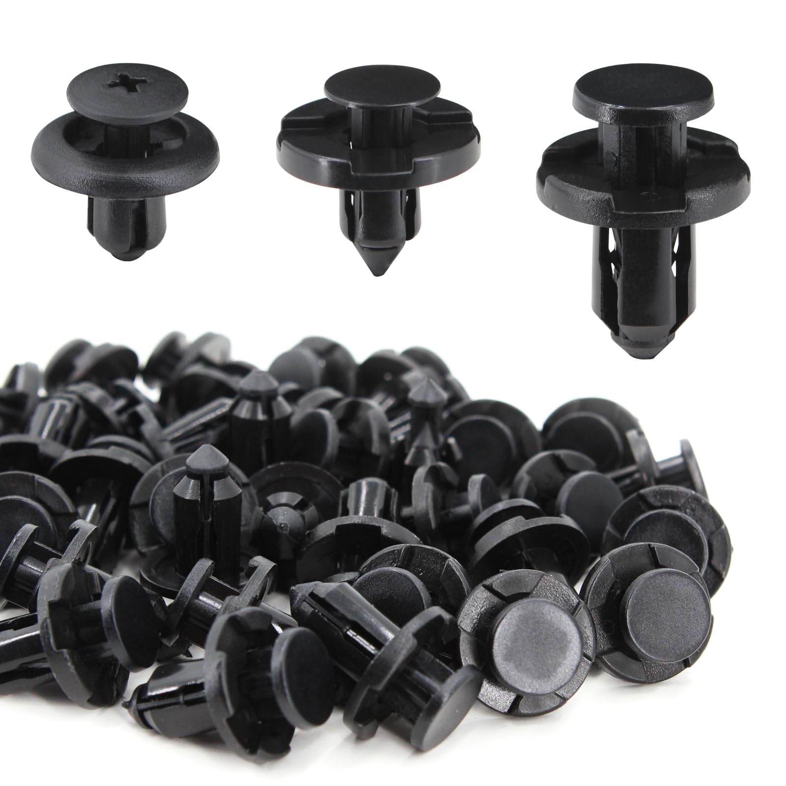 100pc Nylon Fasteners for Subaru Clips Bumper Rivet Fender Liner Retainers Replace #90914-0007, 90913-0067, 90914-0051 Screws Ki