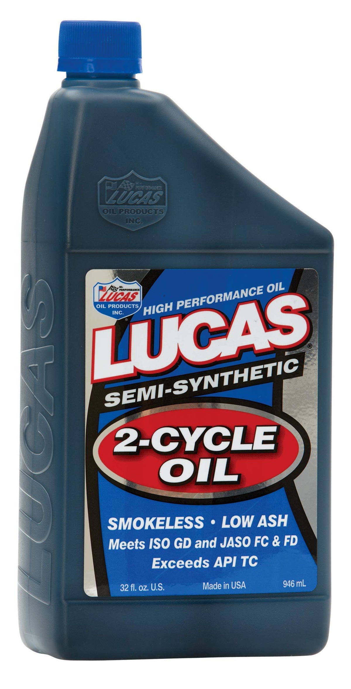 Lucas Oil (10110-6Pk Semi-Synthetic 2-Cycle Oil - 1 Quart, (Pack Of 6)