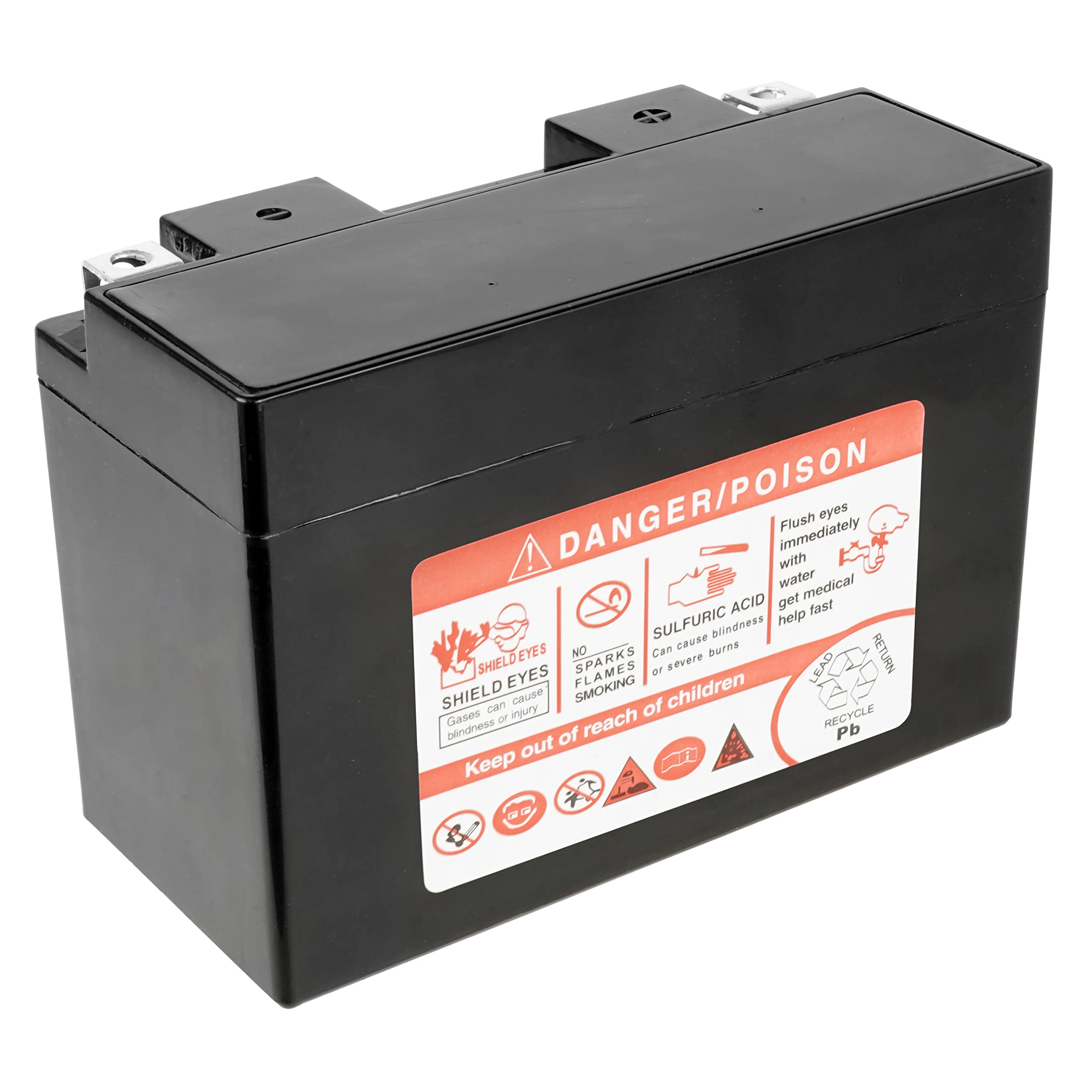 Caltric AGM Battery Compatible with Yamaha Raptor 700 YFM700R 2006-2016 - 12v 8 Amp, 140 CCA, Sealed Maintenance Free High Performance Battery Compatible with ATV, UTV, 2x4, 4x4