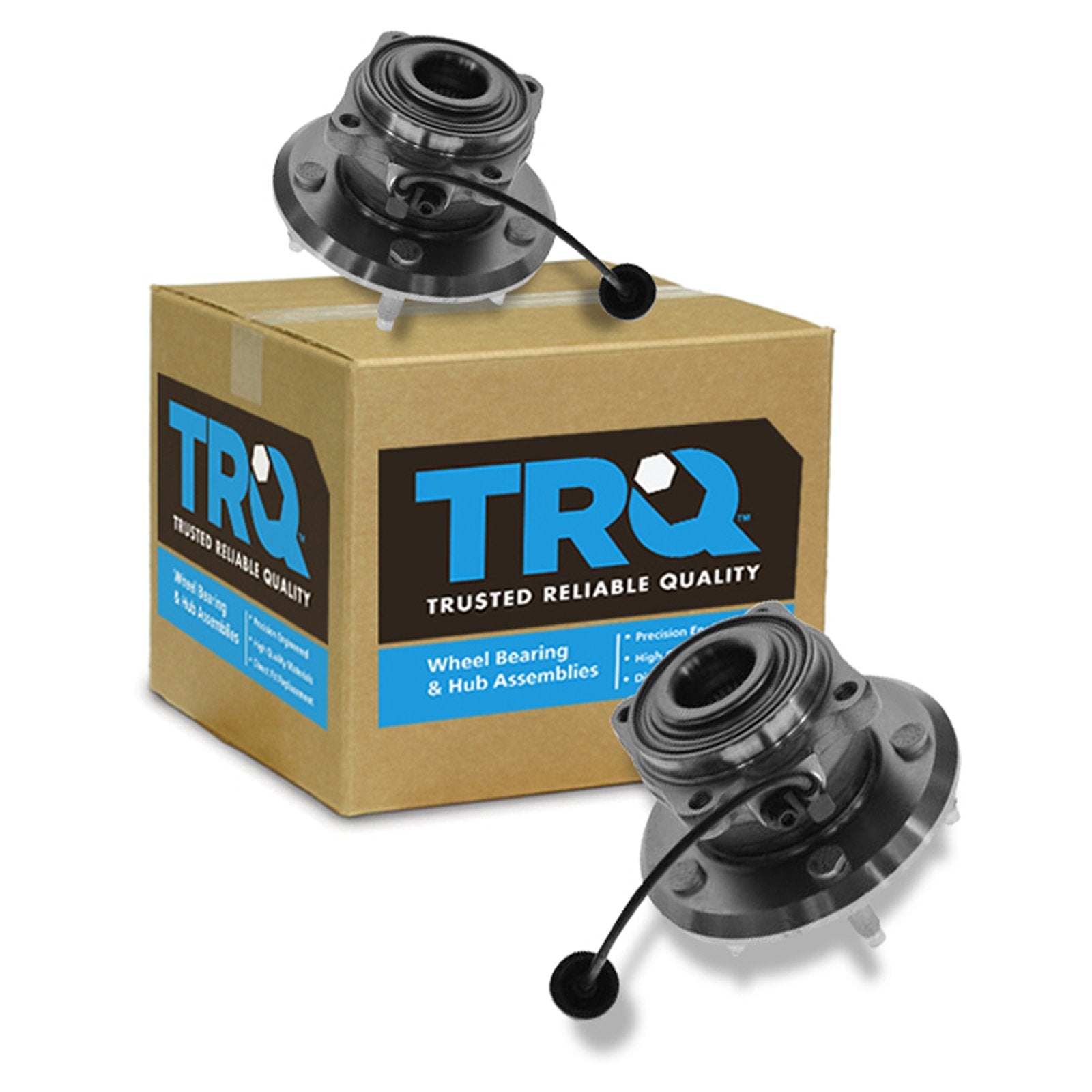 Trq Rear Wheel Hub Bearings Assembly Set Compatible With 2012-2015 Chevrolet Captiva Sport 2007-2009 Equinox Pontiac Torrent 200