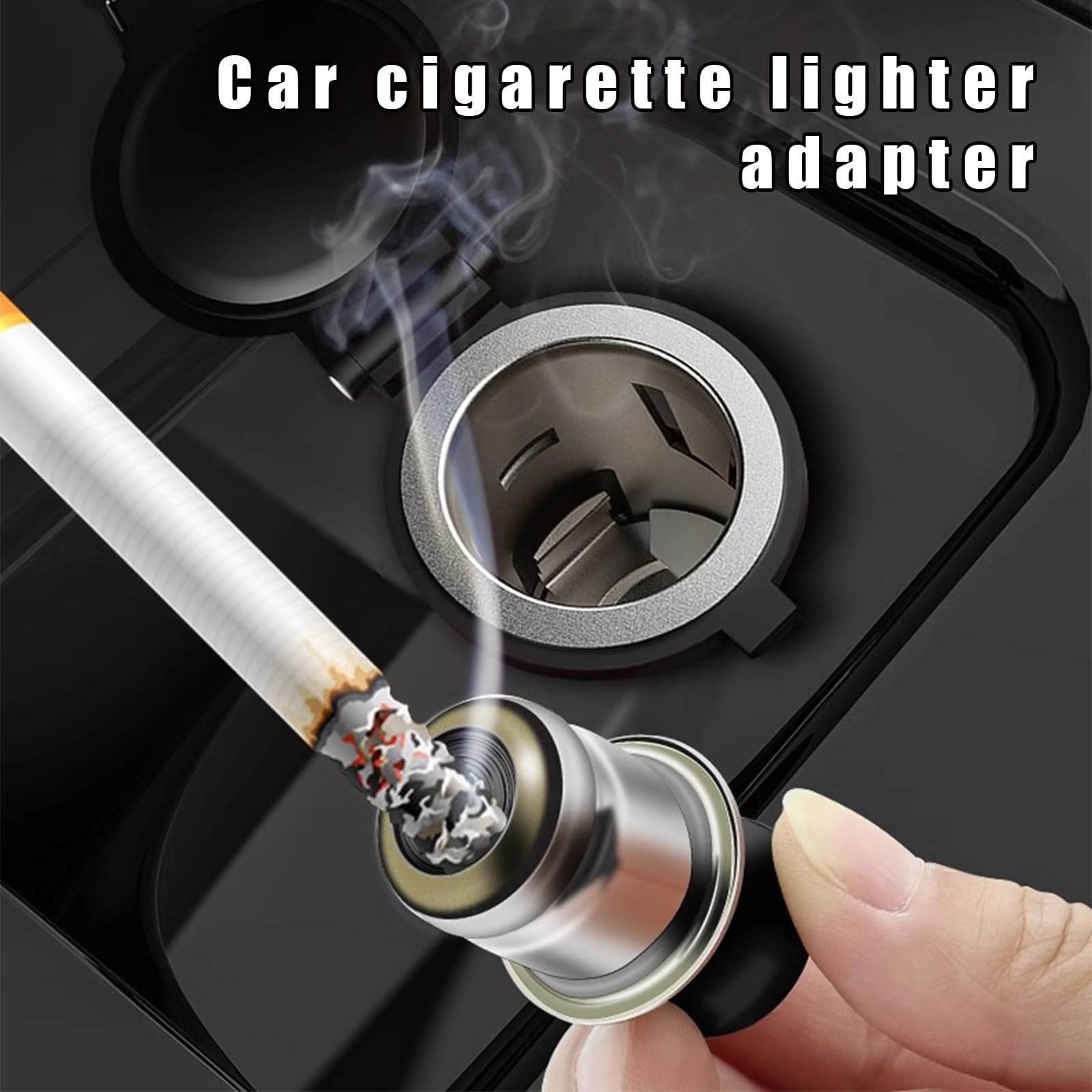 Ohleats Car Cigarette Lighter Socket, 12V Waterproof Auto Cigarette Lighter Adapter With Extension Cable, Vehicle Lighter Power