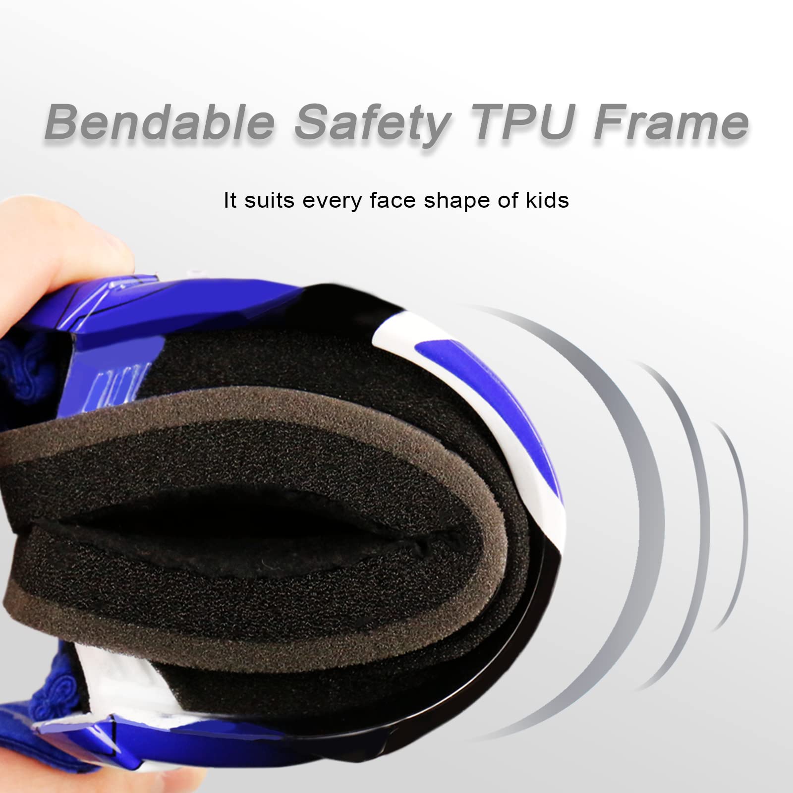 Nenki Youth&Kids Motocross Goggles Atv Dirt Bike Goggles Mx Motorcycle Off Road With Anti Fog And 100% Uv Protection Red Tinted Lens