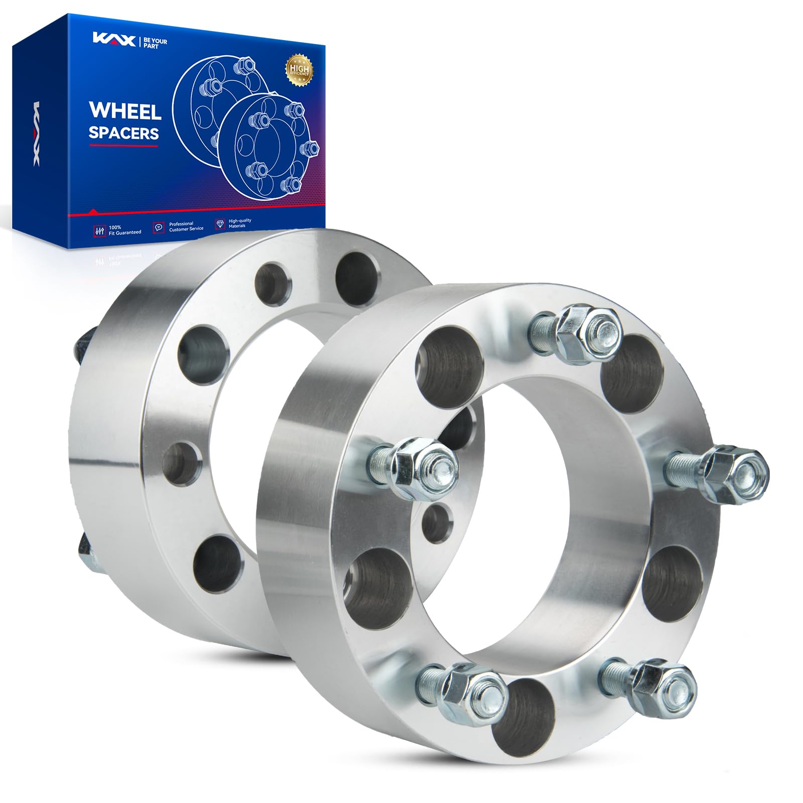 Kax 5X5.5 Wheel Spacers,2 Inch 5 Lug Centric Wheel Spacers 5X139.7 Fit For Ram 1500 With 1/2'' X20 Studs 108Mm Hub Bore,2Pcs