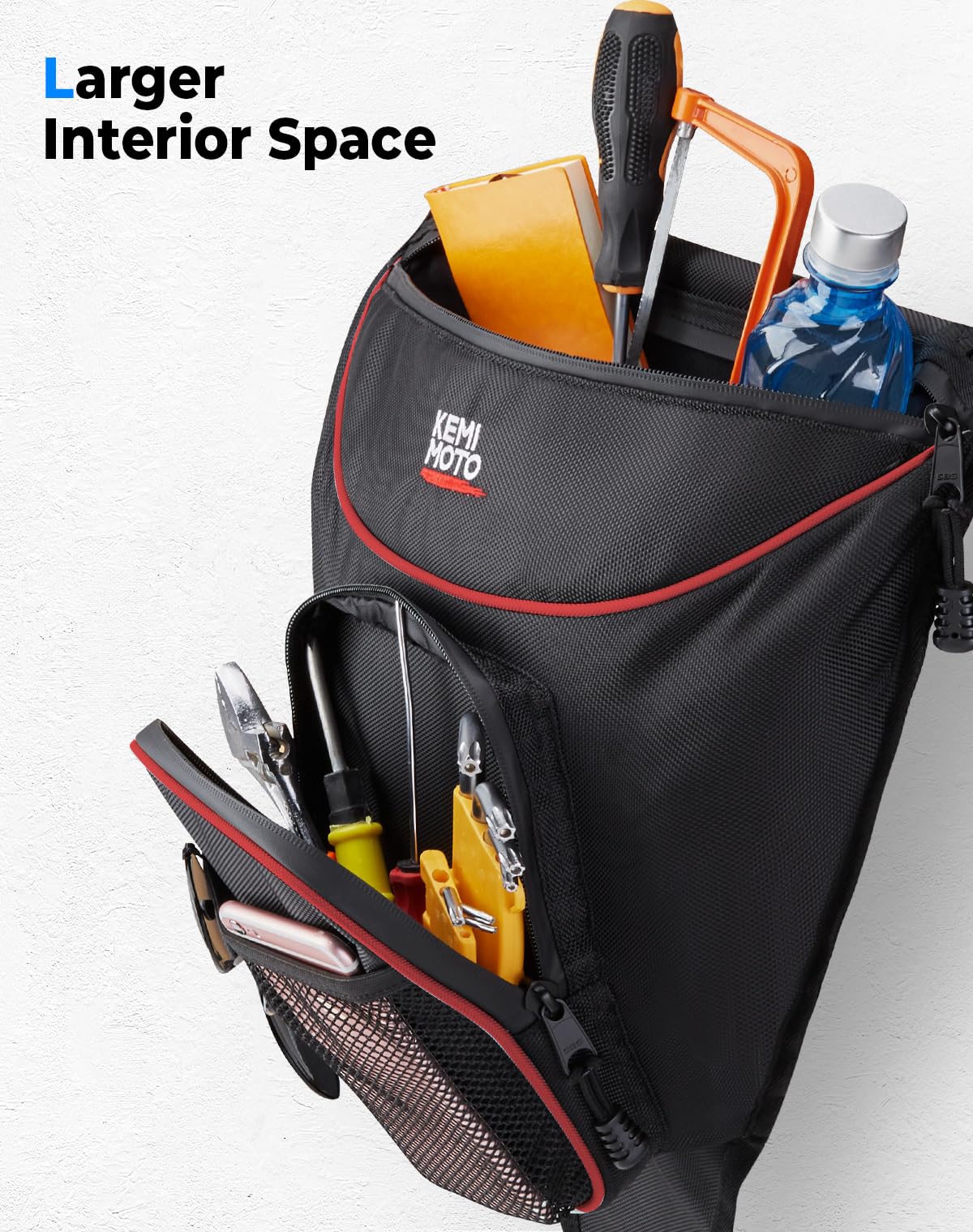 Kemimoto Center Storage Bag Compatible With Polaris Rzr Xp 1000 Turbo S 900 570 800 2014-2021 2022 2023 Accessories Utv Storage