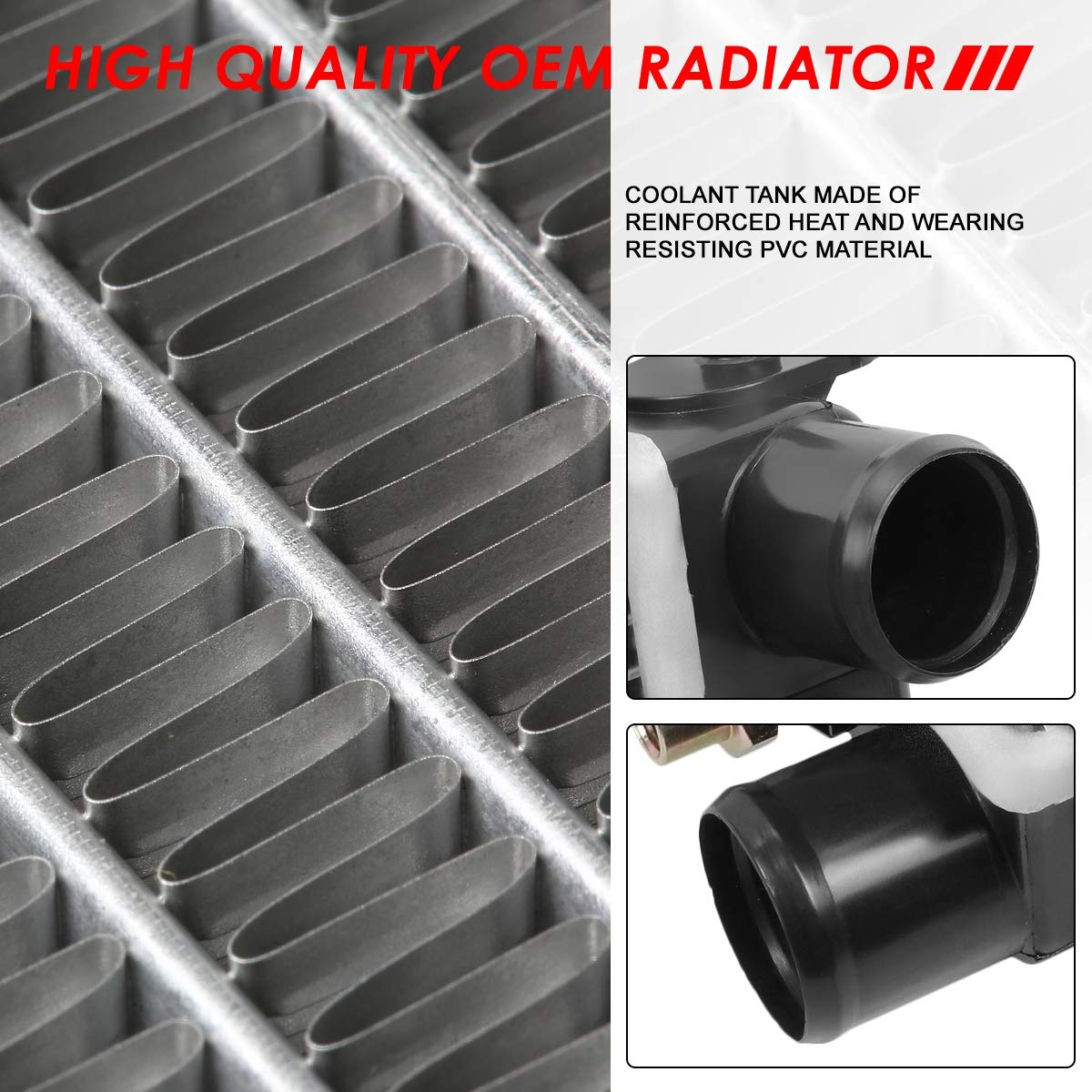 Auto Dynasty Radiator Compatible With 97-98 Ford Expedition F150 F250 4.2L 4.6L At Mt, Dpi 1831 Factory Style 2-Row Cooling Radi
