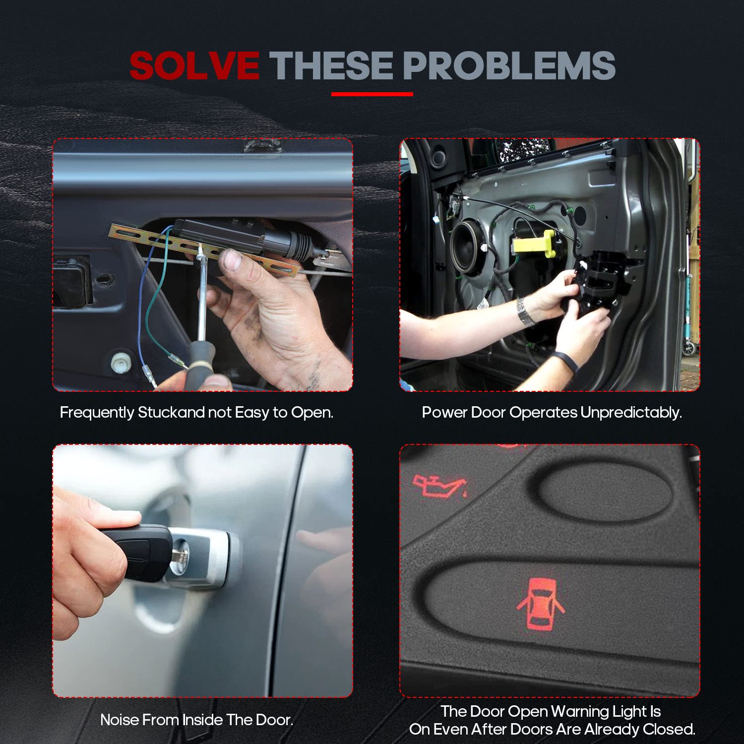 Cciyu Rear Left Door Lock Actuator Fit For Cadillac/For Chevrolet/For Gmc Models - Escalade/Avalanche/Silverado/Sierra 07-09, Re