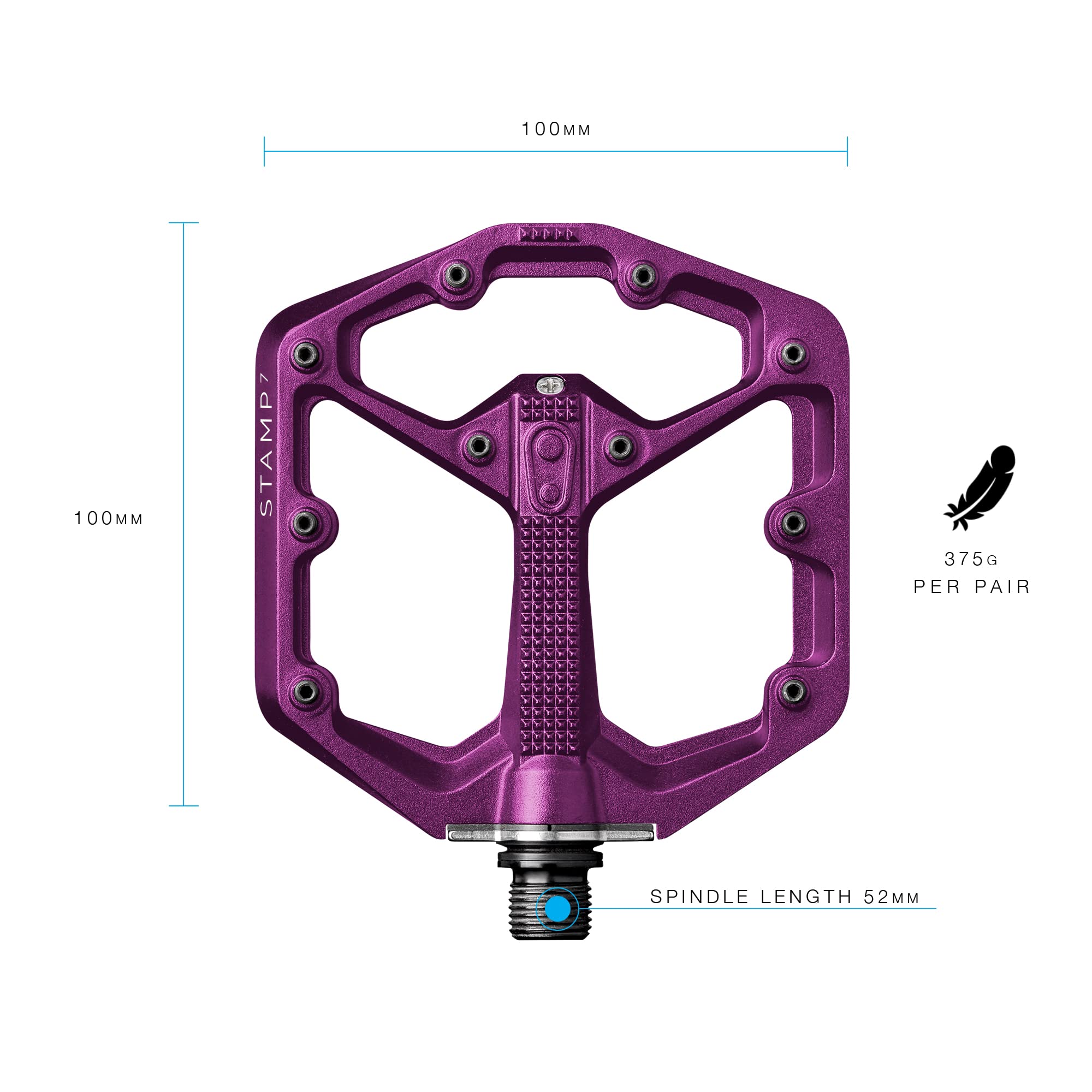 Stamp 7 Small Pedal - Purple