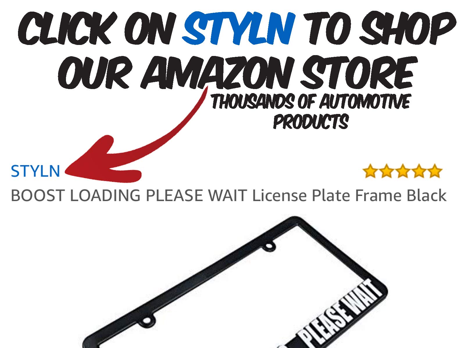Boost Loading Please Wait License Plate Frame | Funny Racing Turbo Car Truck Suv Jdm Tag Holder Japan Great Gift For Car Enthusiast