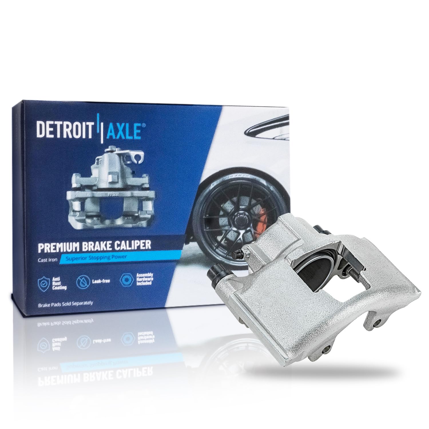 Detroit Axle - Front Left Disc Brake Caliper Replacement for Dodge Ram 1500 GMC C1500 C2500 K1500 K2500 Safari Savana Yukon