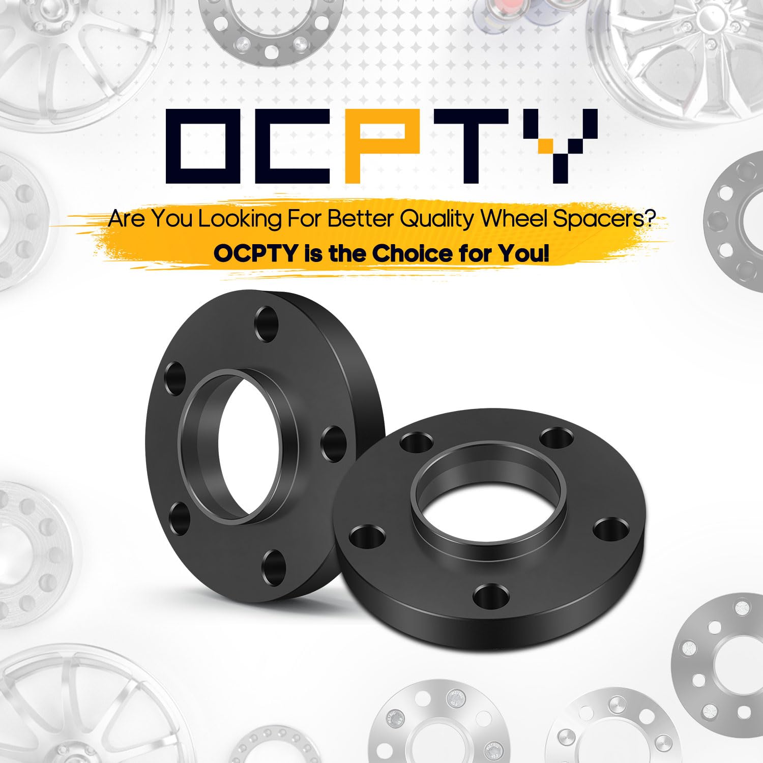 OCPTY 2PCS 5x120 to 5x120 Wheel Spacers 20mm 12x1.5 Studs 74.1mm Hub Bore Forged Hub Centric Wheel Spacers 5 Lug fit for 525i fo
