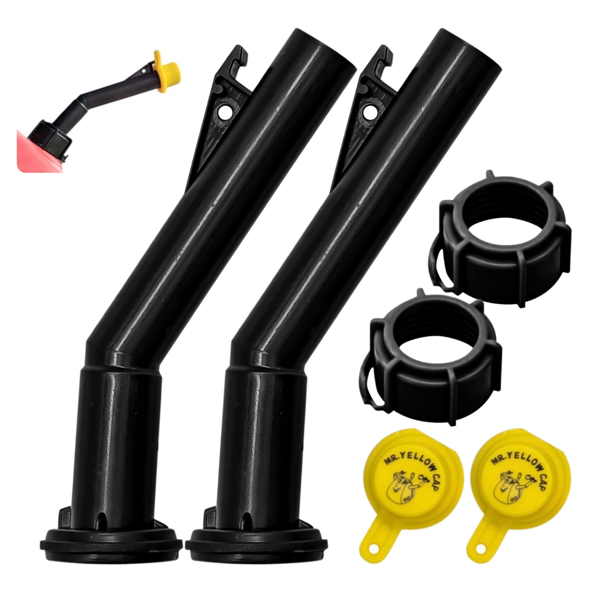 Mr Yellow Cap Gas Can Spout Replacement Old Style For ?????? ?????????? ?????????? ???????????????????? ???????? - 2 Gas Can Noz