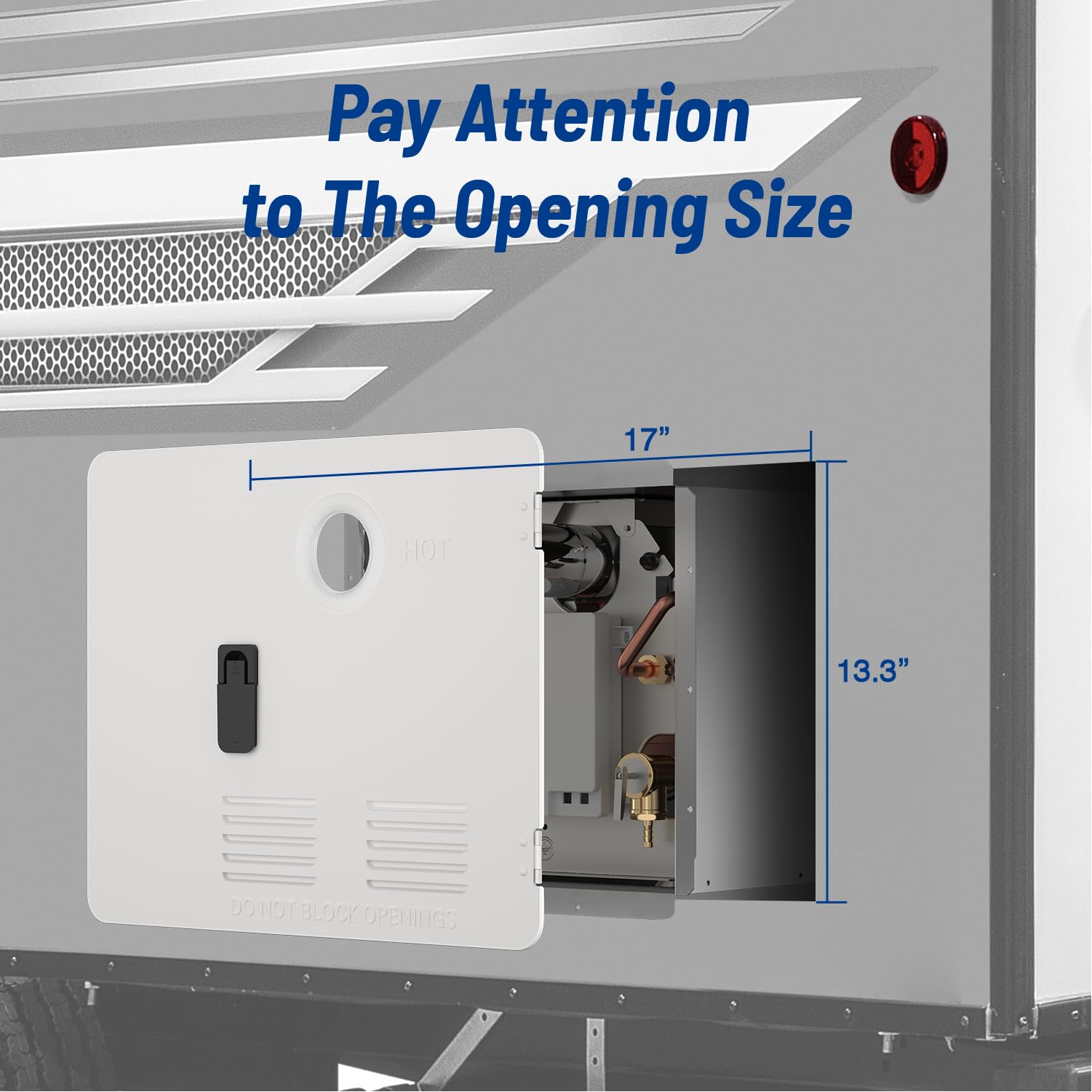 Ranein 15 X 18 Inches Rv Water Heater White Door. Only Door Kit For Ranein Rv Water Heaters