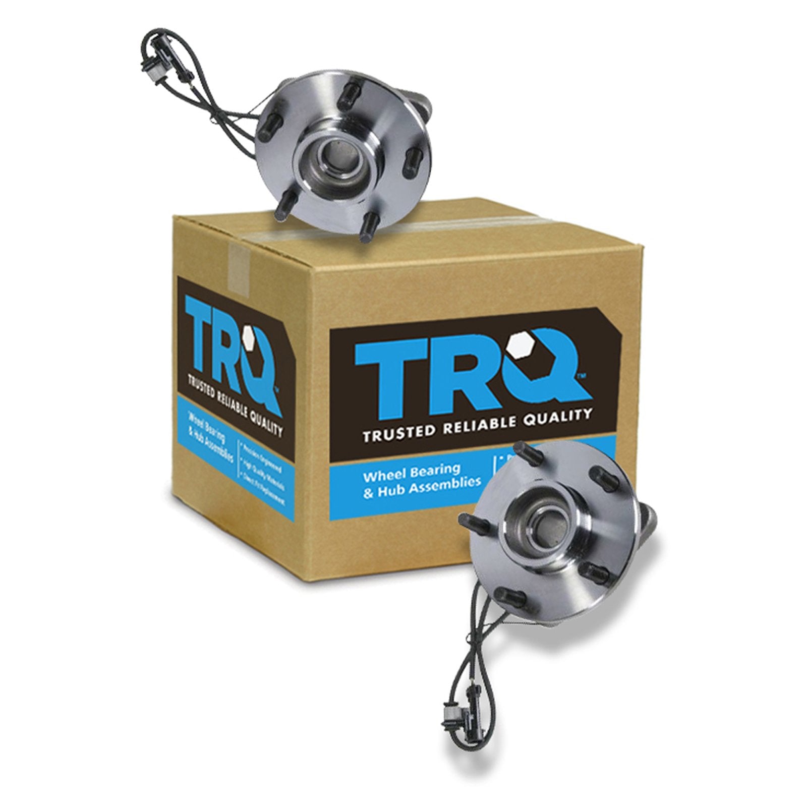 Trq Front Wheel Hub Bearings Assembly Set Compatible With 1998-2005 Chevrolet Blazer 1998-2001 Gmc Jimmy