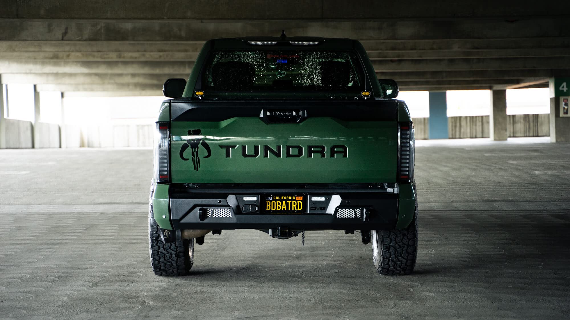 Mto Series Rear Bumper For 2022-2024 Toyota Tundra | Retains Oem Features | Light Mounts For (2) 3' Light Pods | Sleek And Tough Mid-Width Design | Bolt-On Design | Dv8 Offroad