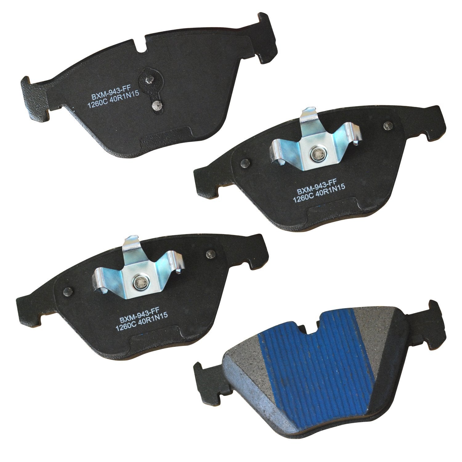 Bendix Premium Sbm1260C Semi-Metallic Front Brake Pads For Bmw 323I 2009-2008, 328I 2011-2007, 328I 2013, 328I Xdrive 2011-2010,