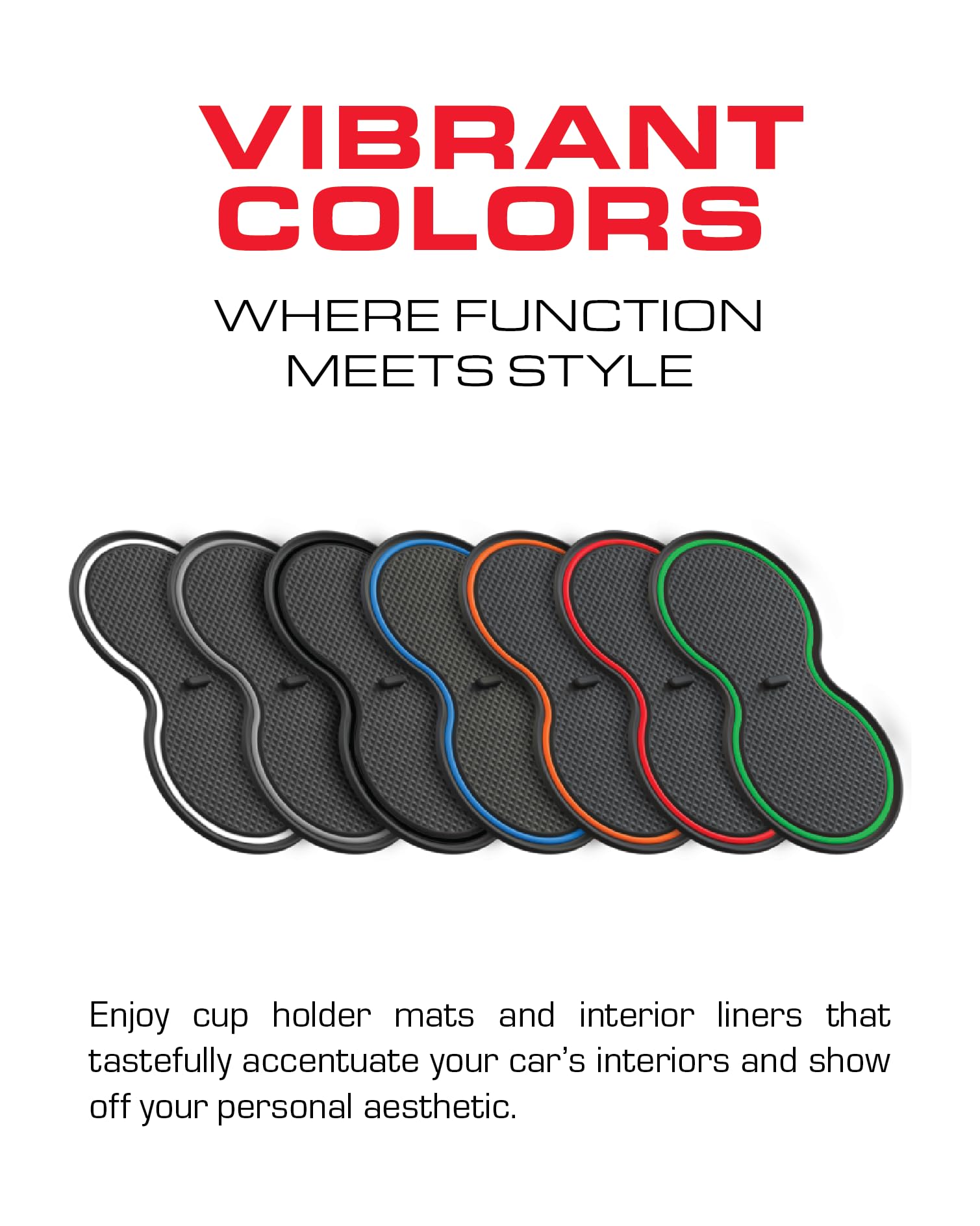 CupHolderHero Fits Subaru Forester 2019-2024 Accessories - Premium Custom Non-Slip Anti-Dust Cup Holder Inserts, Center Console