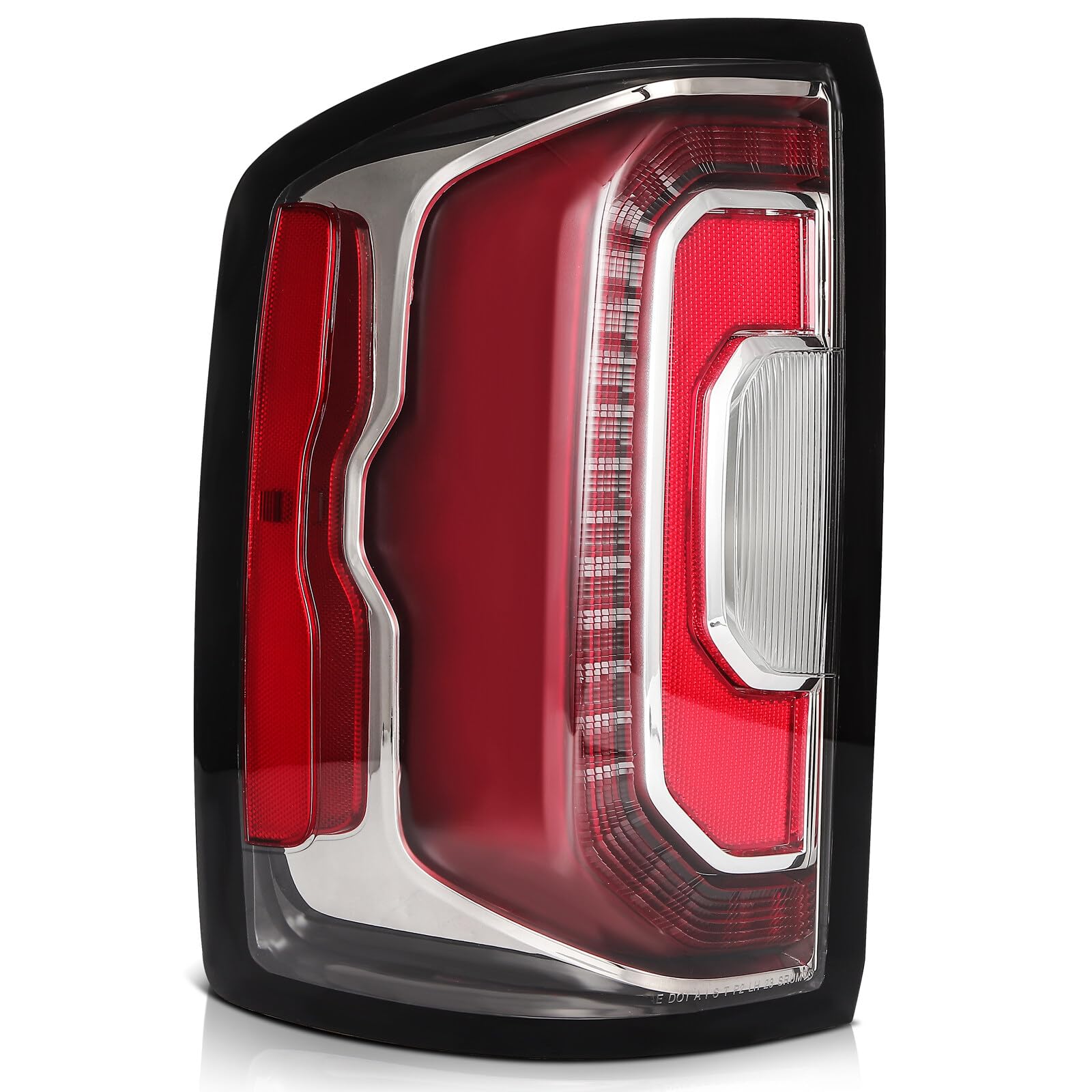 LBRST Tail Light Assembly Fit 2016-2019 for Explorer Driver Side Tail Light Black Housing Red Lens 84365930