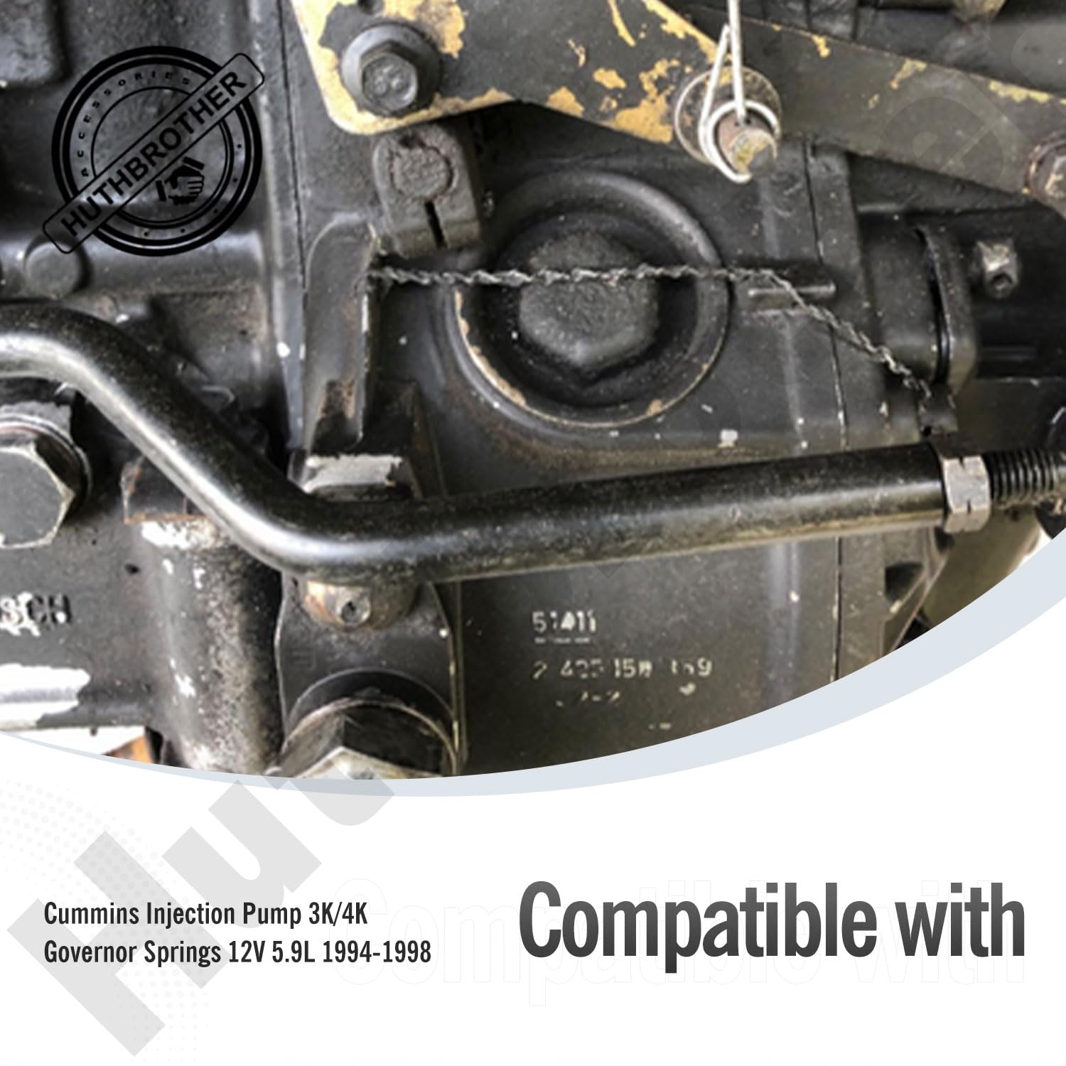 Huthbrother P7100 Spring For Cummins Injection Pump 3K/4K Governor Springs 12V 5.9L 1994-1998